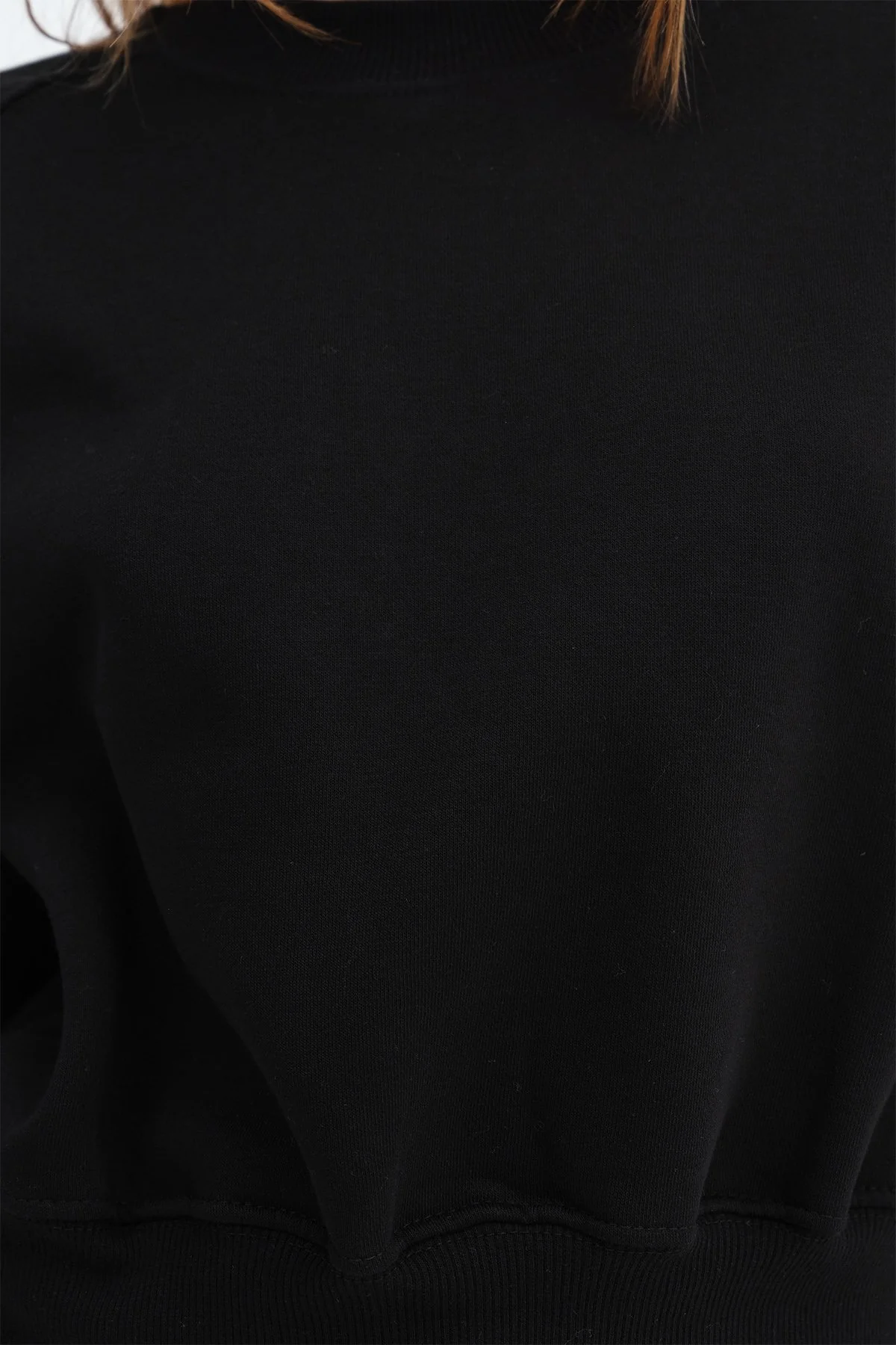 Brushed Crew Neck Basic Sweatshirt - Image 70