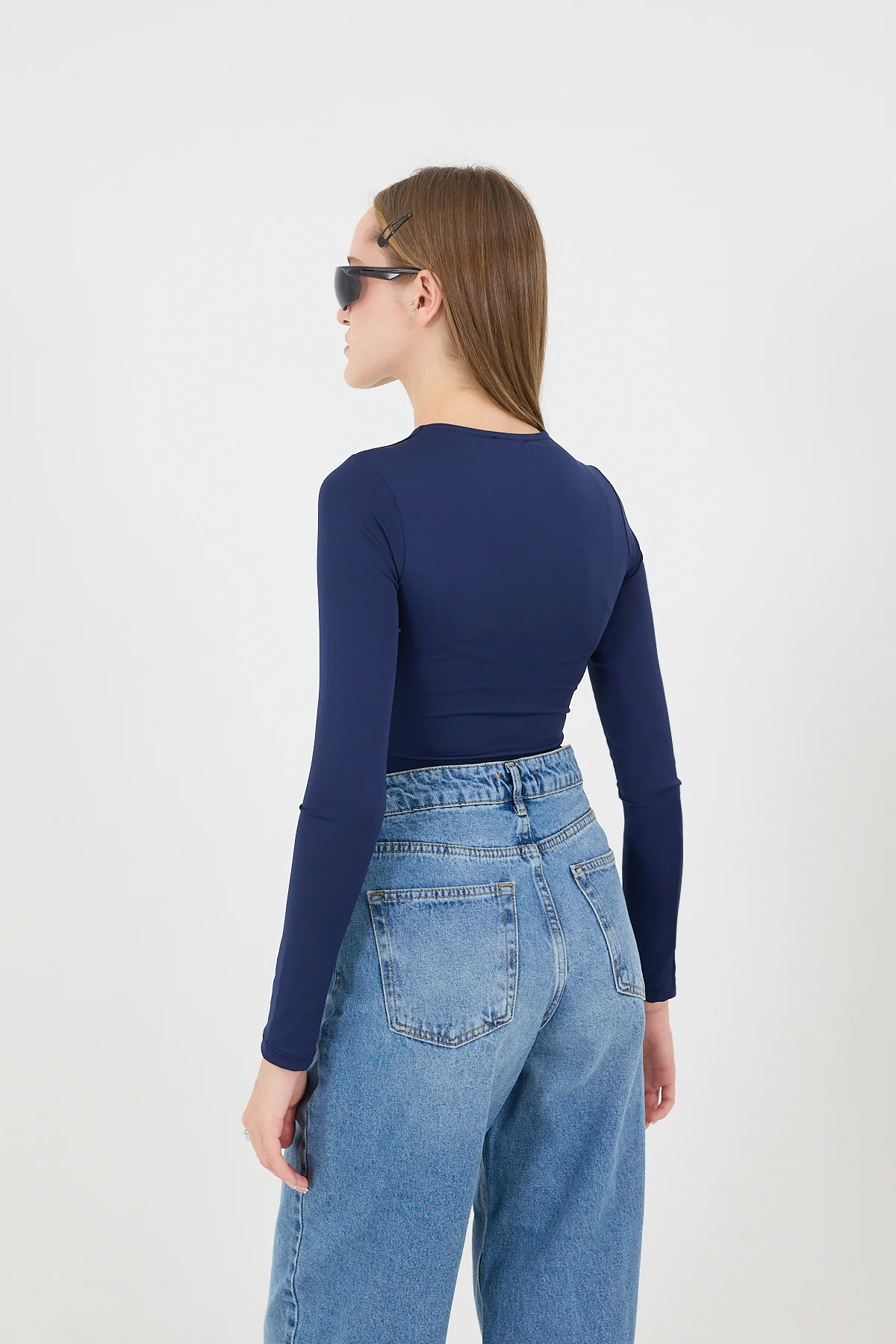 Crew Neck Long-Sleeve Basic Bodysuit - Image 11