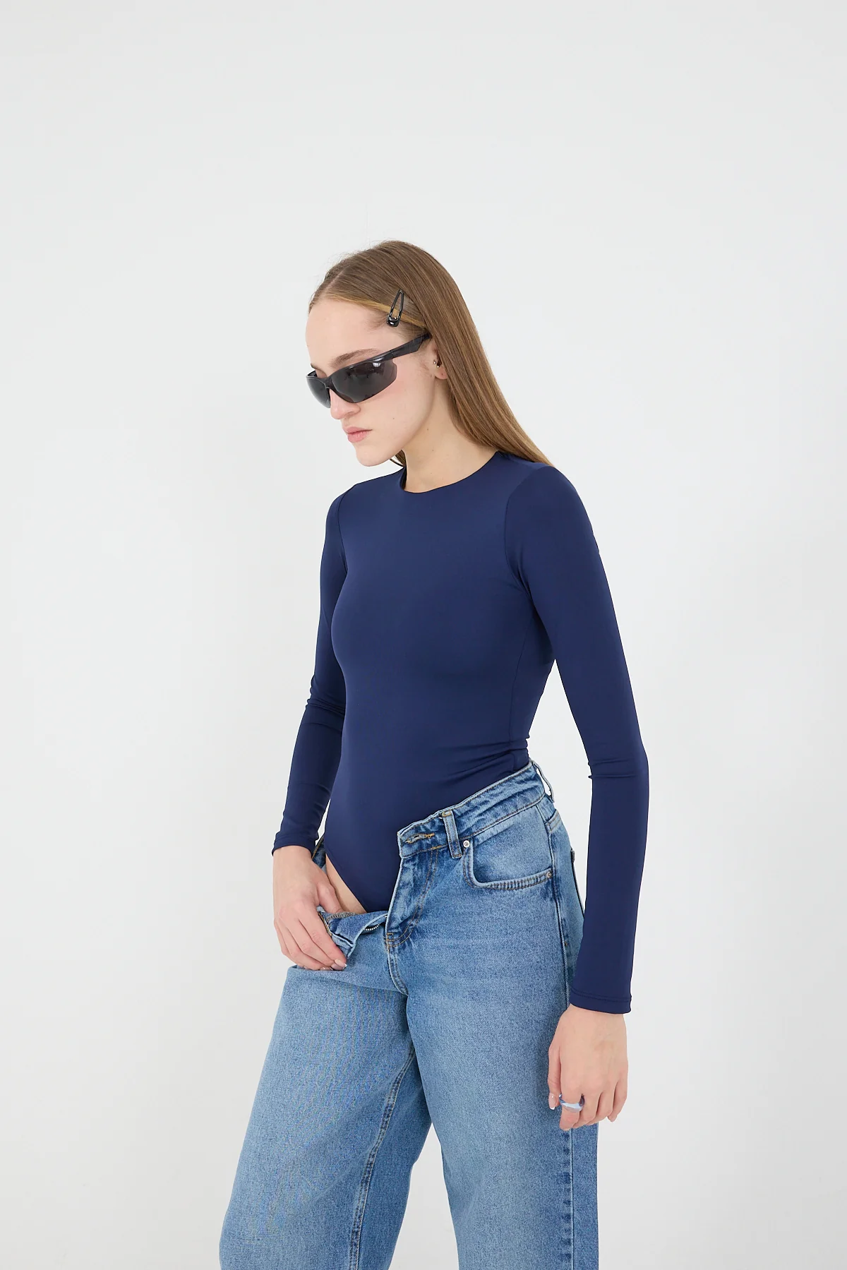 Crew Neck Long-Sleeve Basic Bodysuit - Image 8