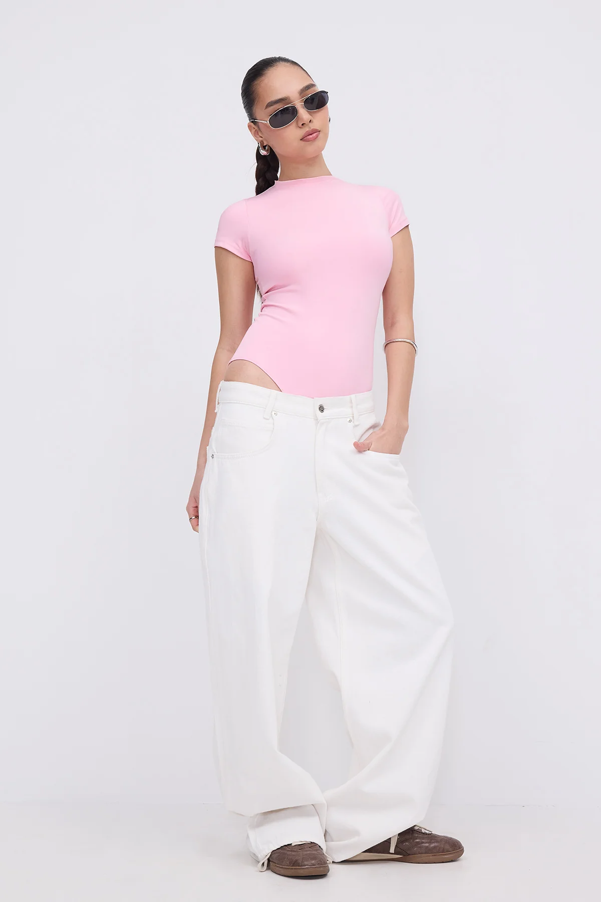 Crew Neck Short-Sleeve Bodysuit - Image 12