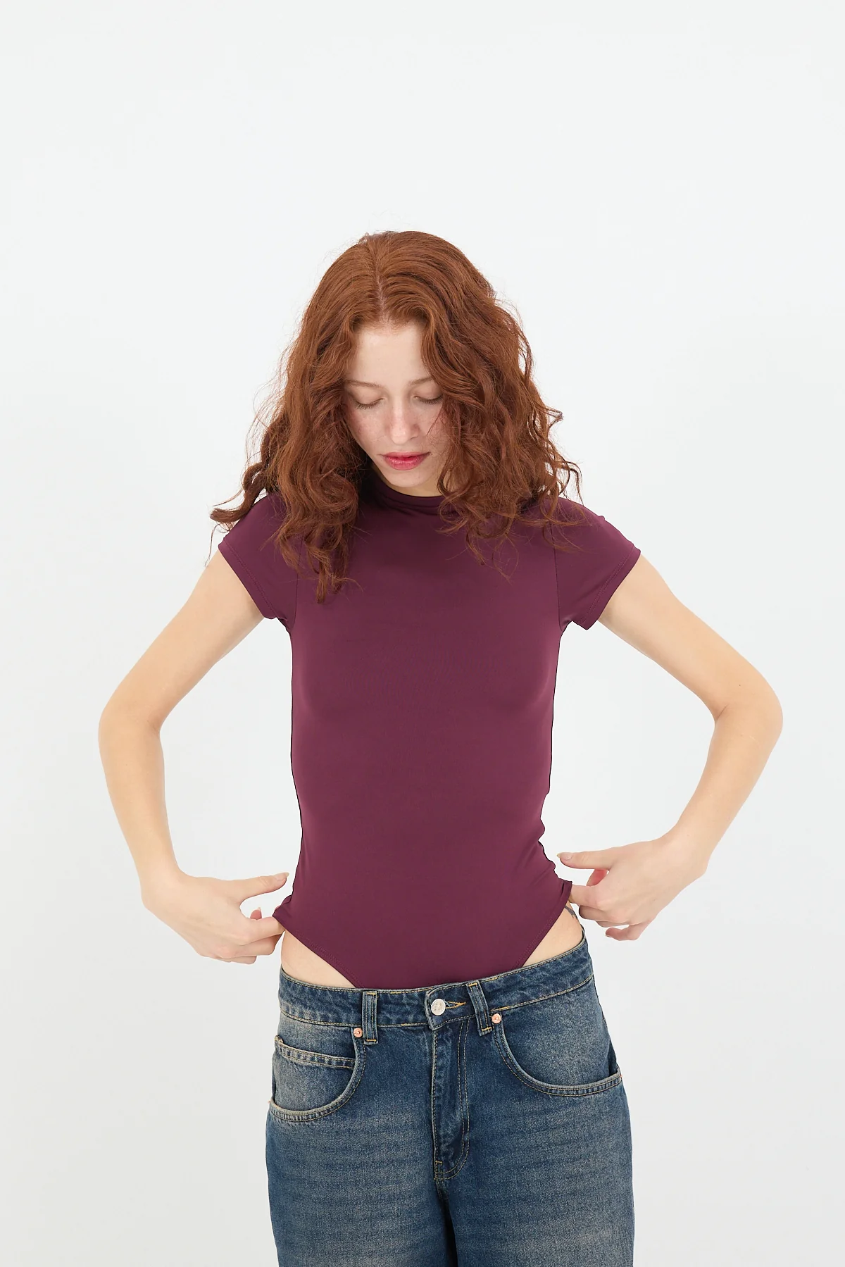 Crew Neck Short-Sleeve Bodysuit - Image 18