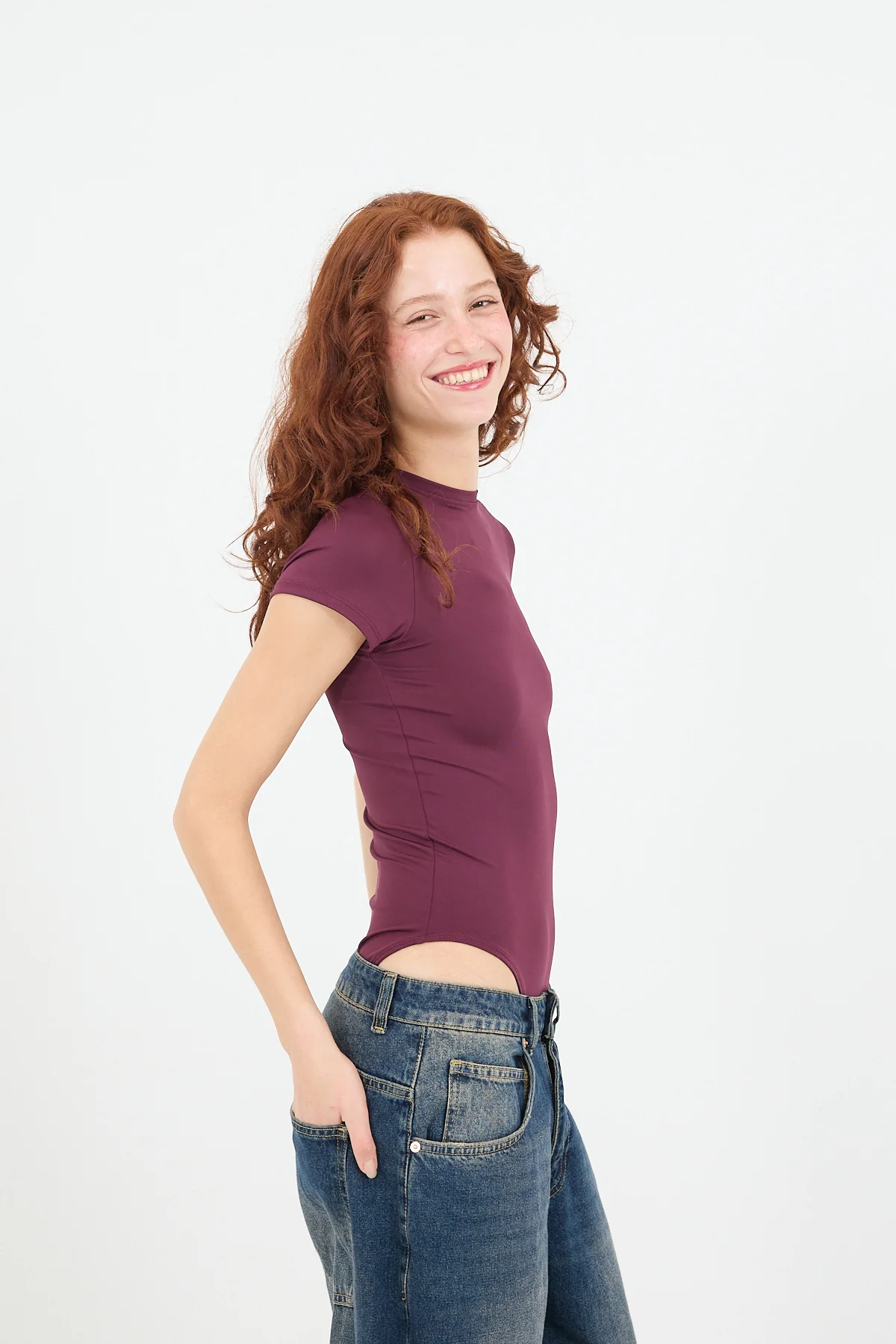 Crew Neck Short-Sleeve Bodysuit - Image 19