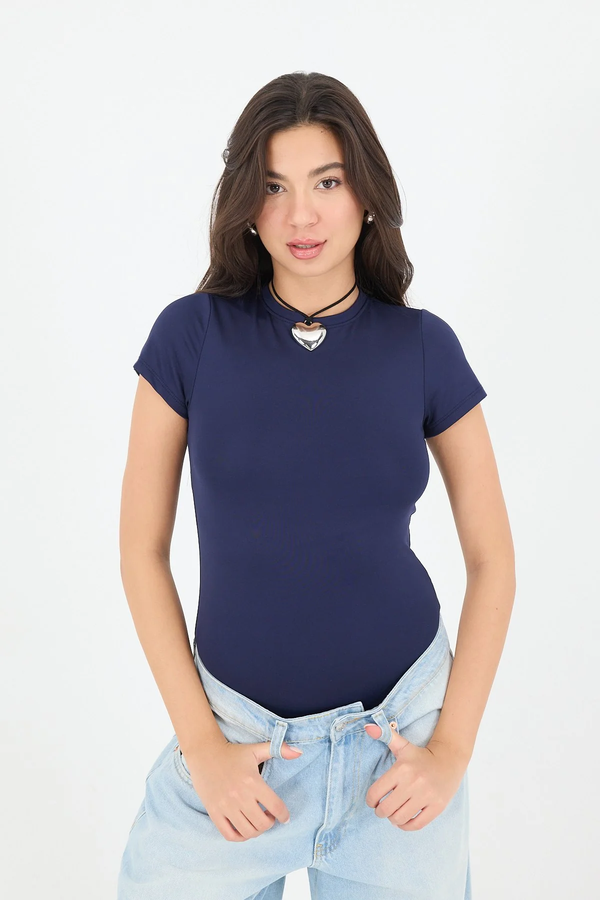 Crew Neck Short-Sleeve Bodysuit - Image 34