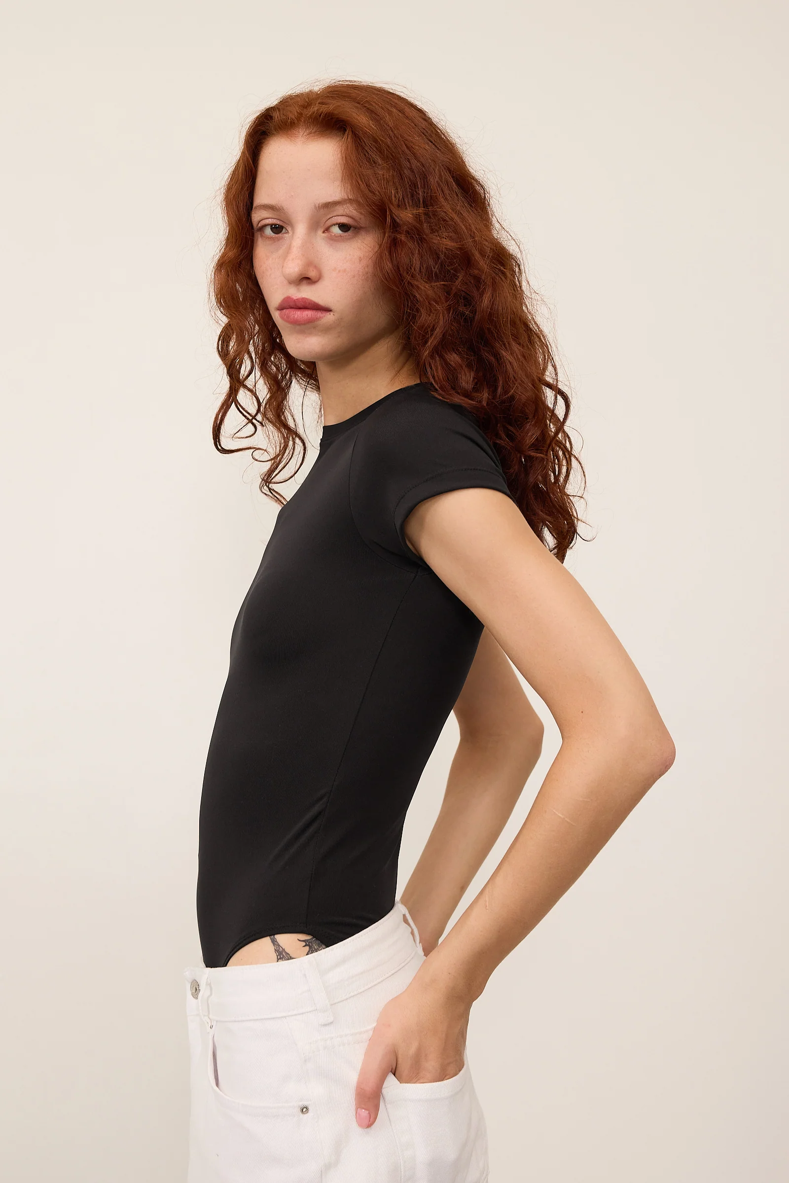Crew Neck Short-Sleeve Bodysuit - Image 35
