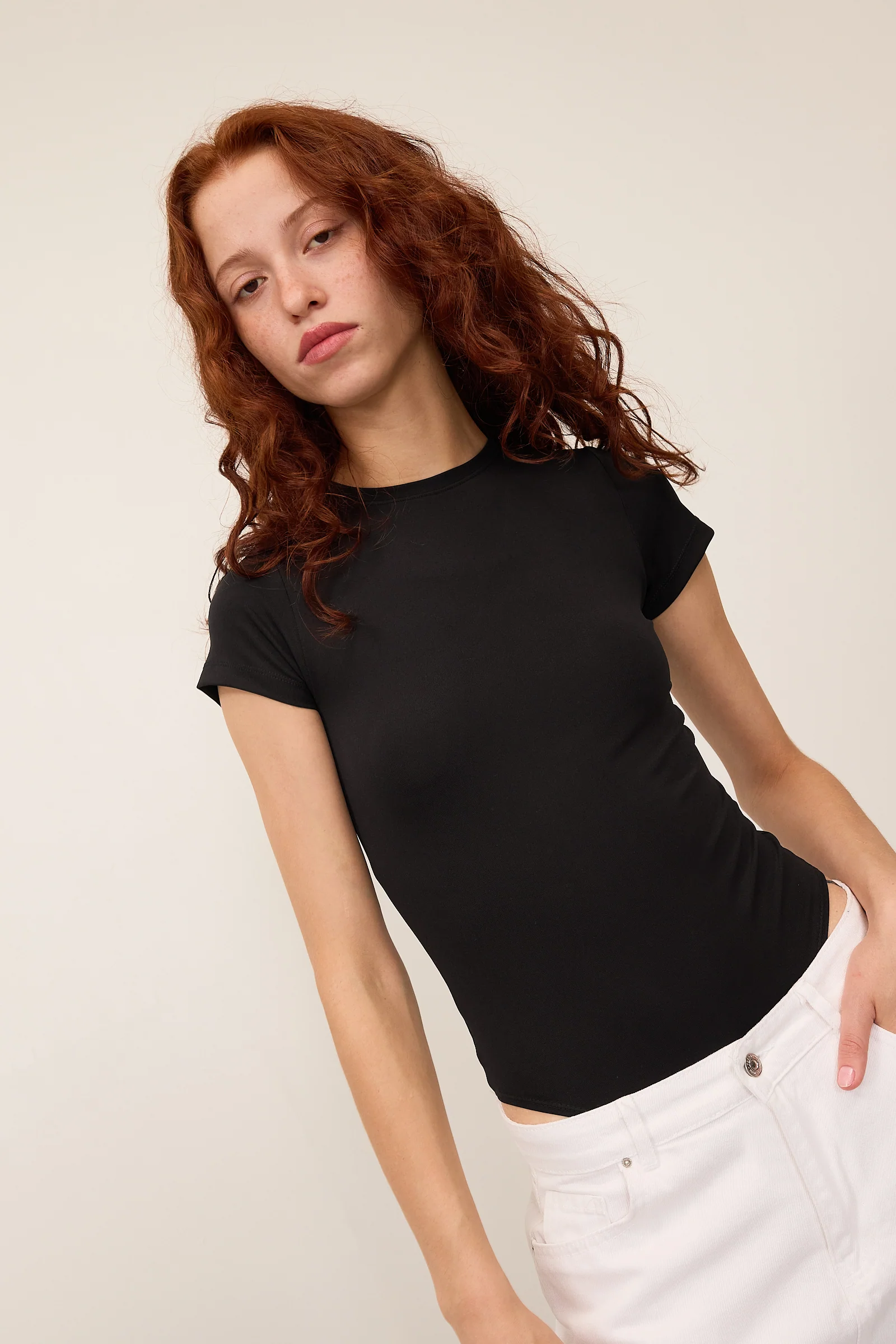 Crew Neck Short-Sleeve Bodysuit - Image 38