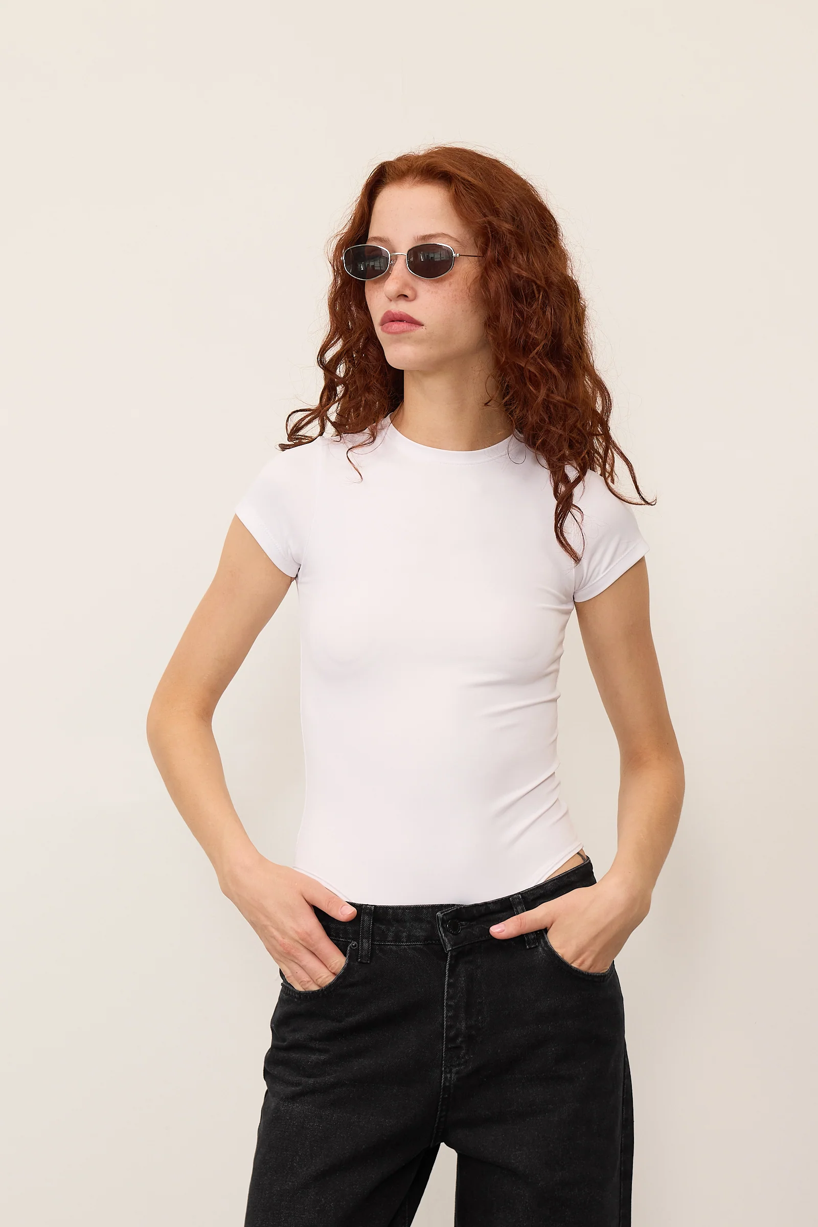 Crew Neck Short-Sleeve Bodysuit - Image 42