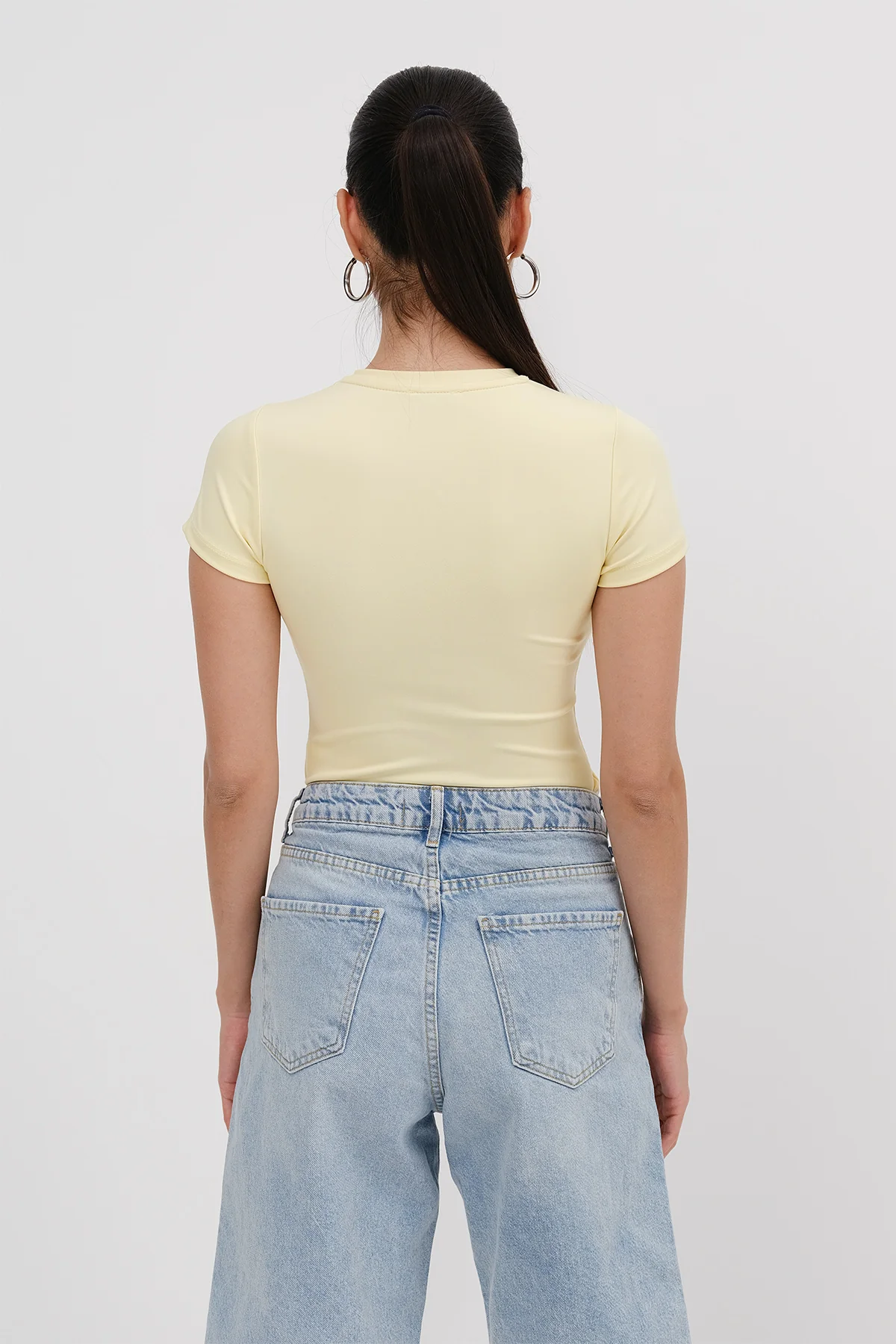 Crew Neck Short-Sleeve Bodysuit - Image 5