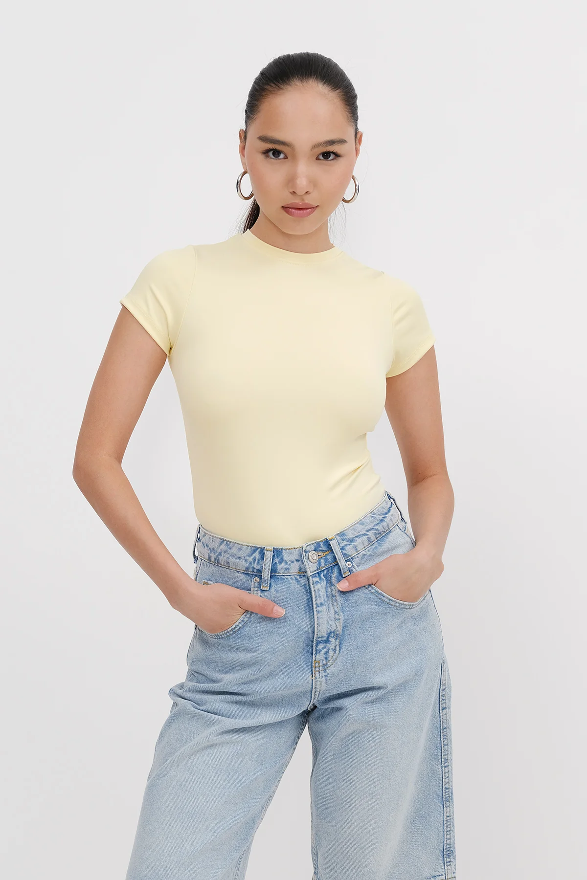 Crew Neck Short-Sleeve Bodysuit - Image 6