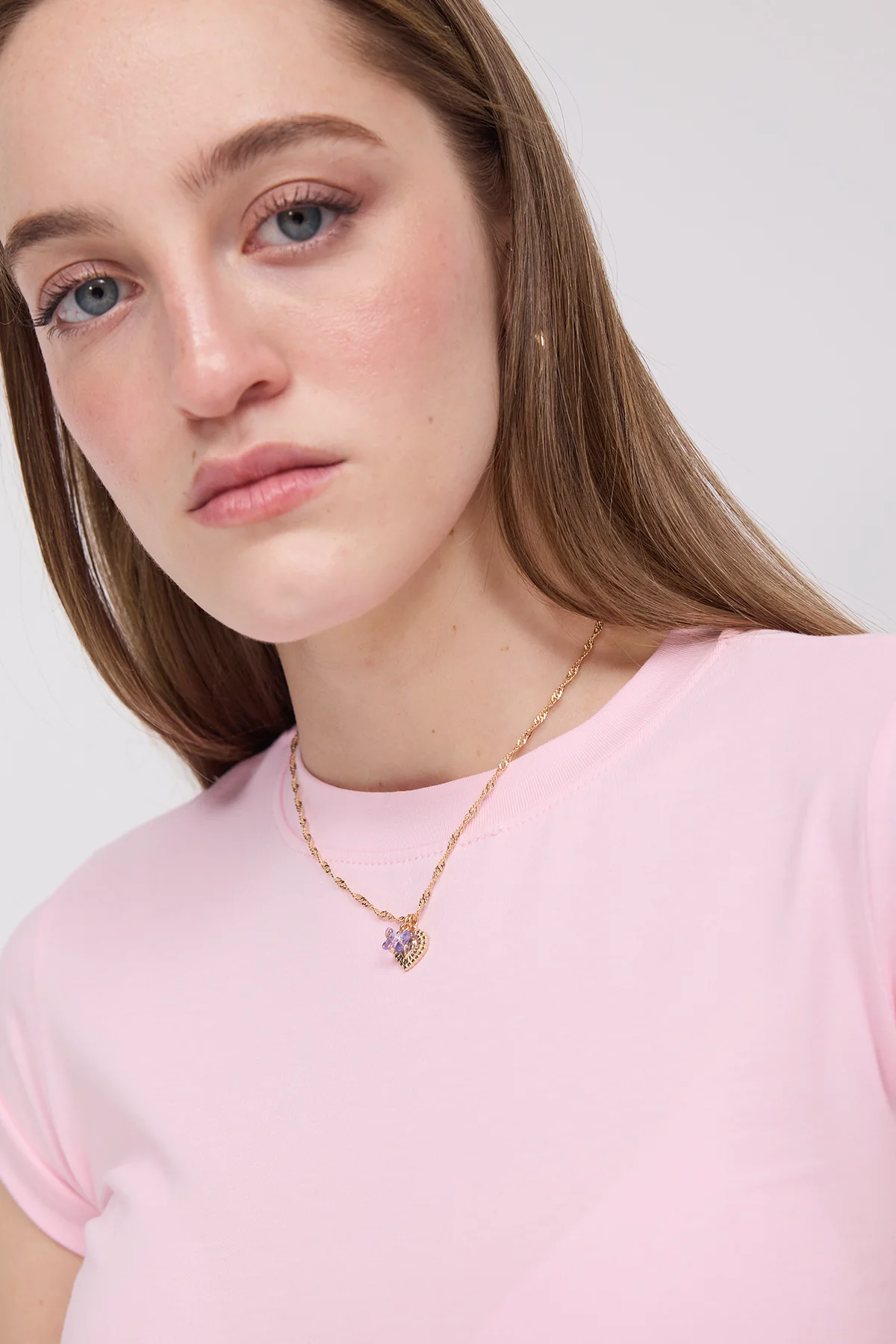 Crew Neck Side Gathered Blouse - Image 21