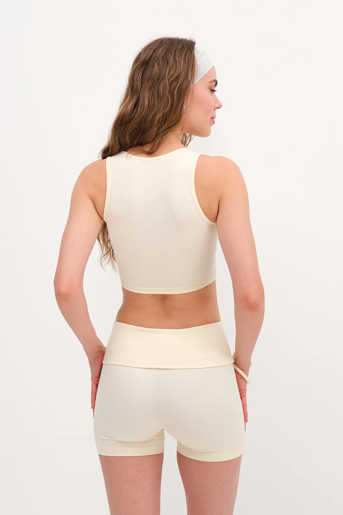 Crop Tank Top with Knot Detail - Image 12