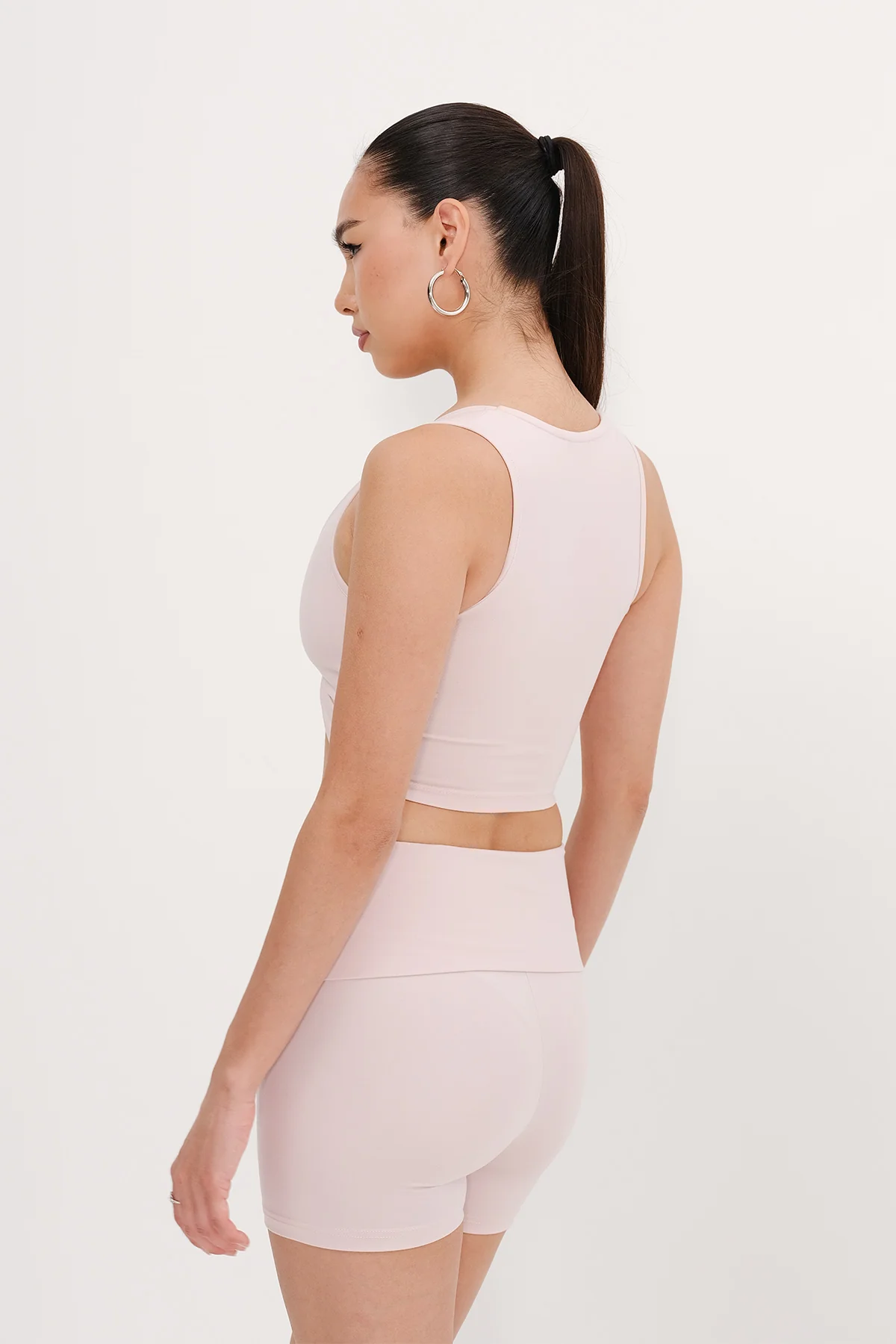 Crop Tank Top with Knot Detail - Image 17