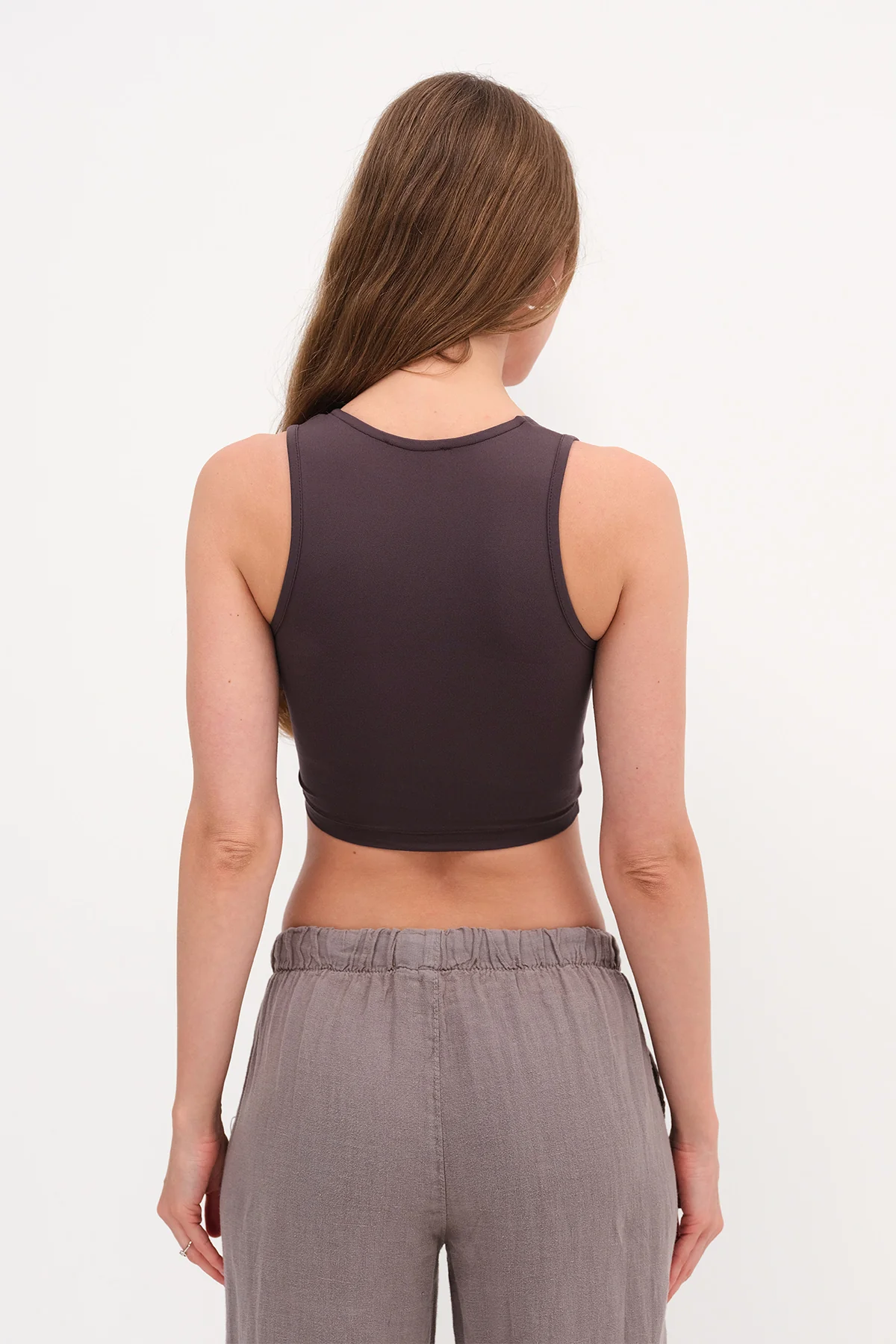 Crop Tank Top with Knot Detail - Image 23