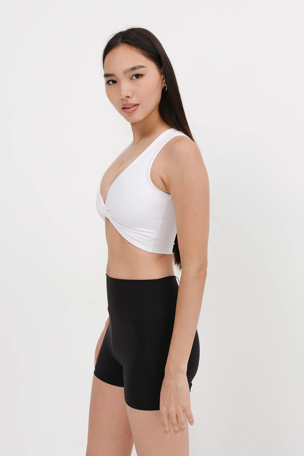 Crop Tank Top with Knot Detail - Image 4