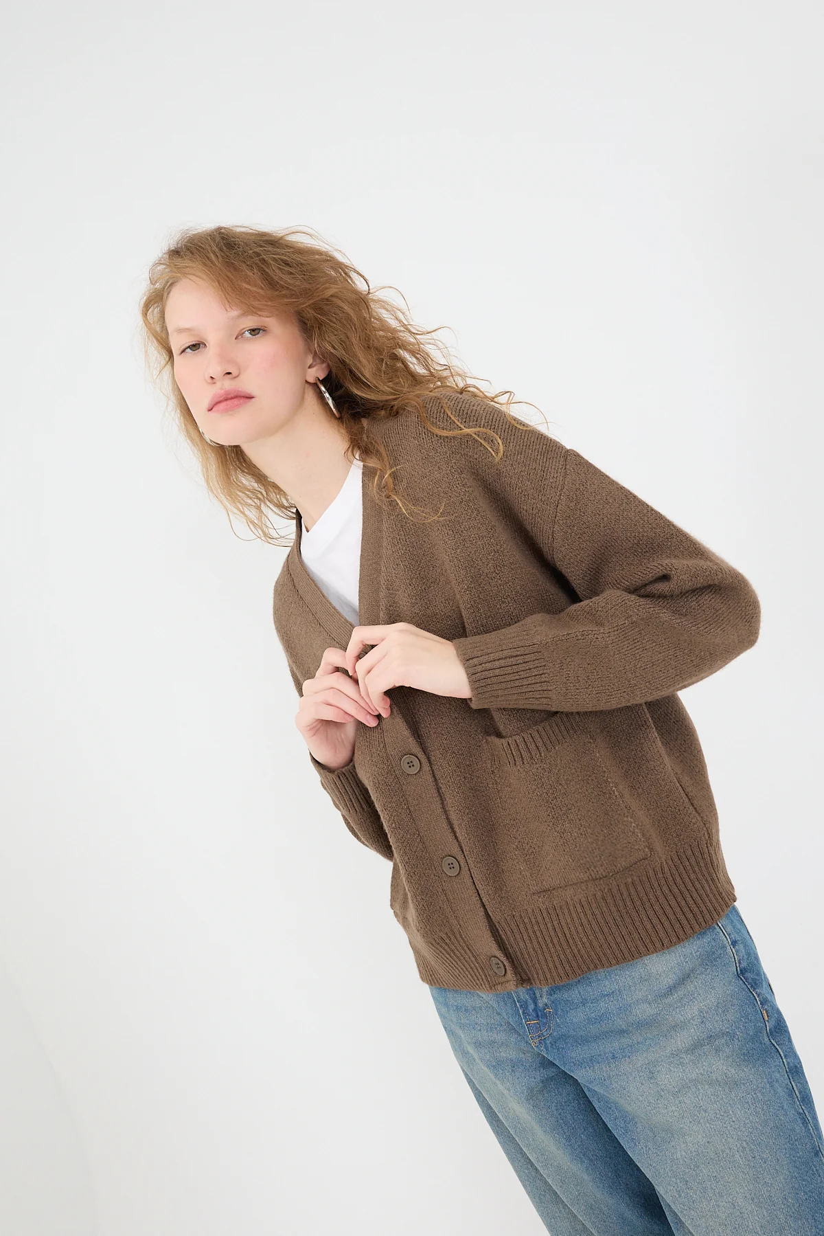 Double Pocket Buttoned Knitwear Cardigan - Image 10
