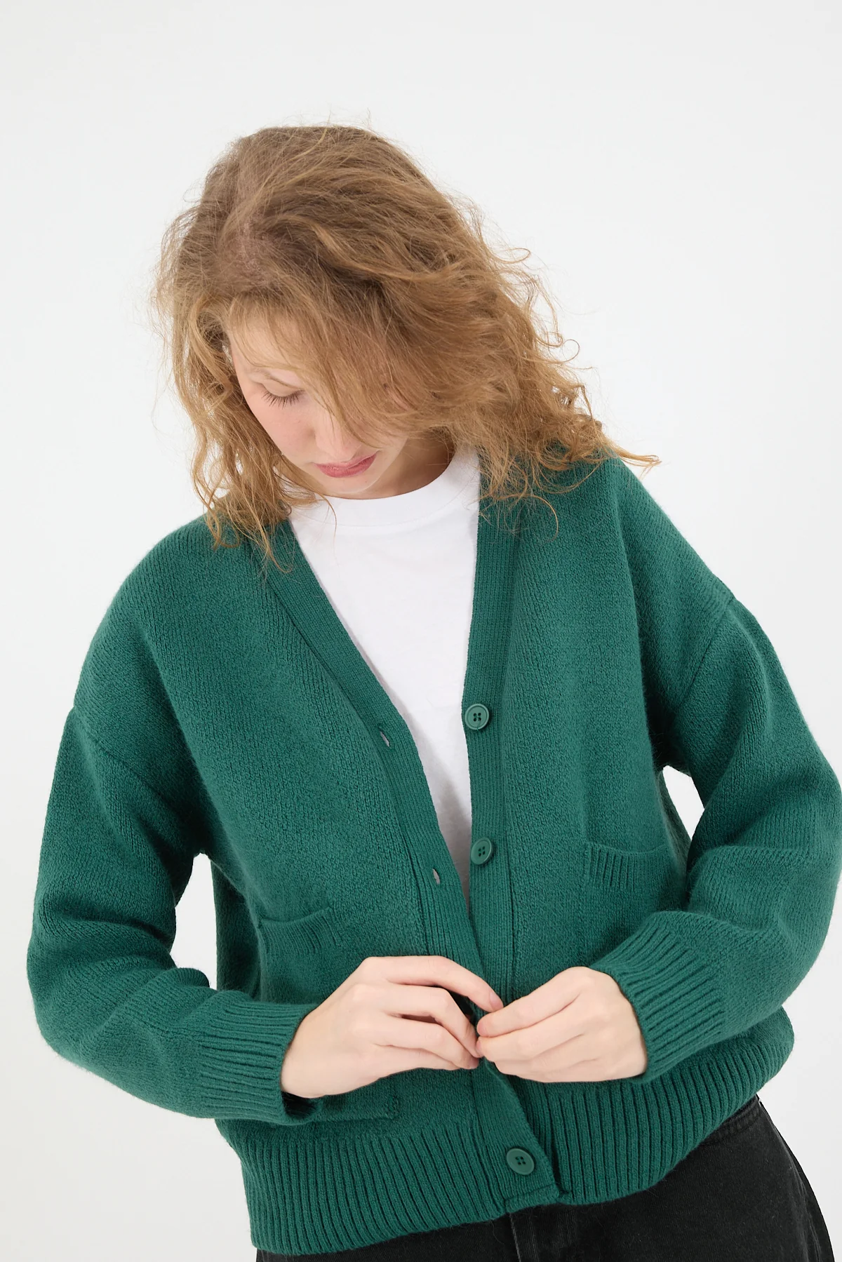 Double Pocket Buttoned Knitwear Cardigan - Image 26