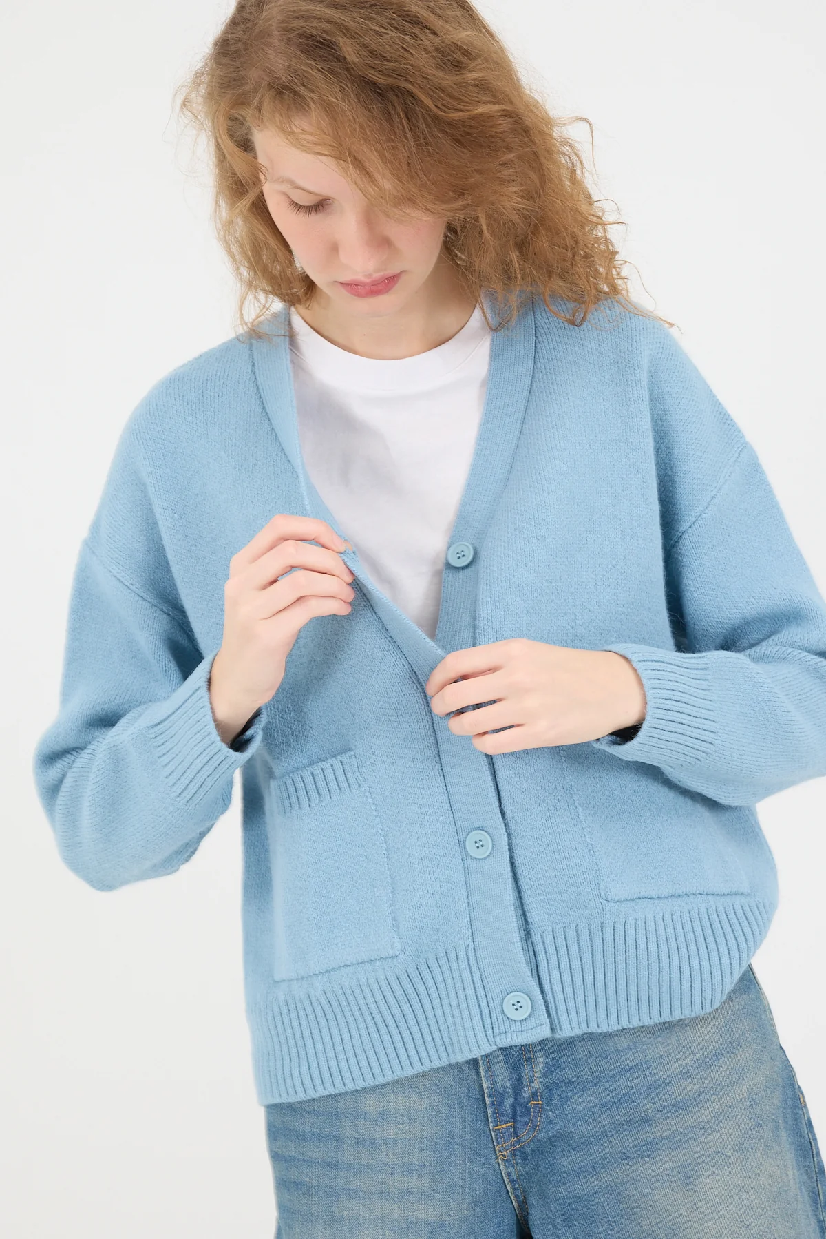 Double Pocket Buttoned Knitwear Cardigan - Image 3