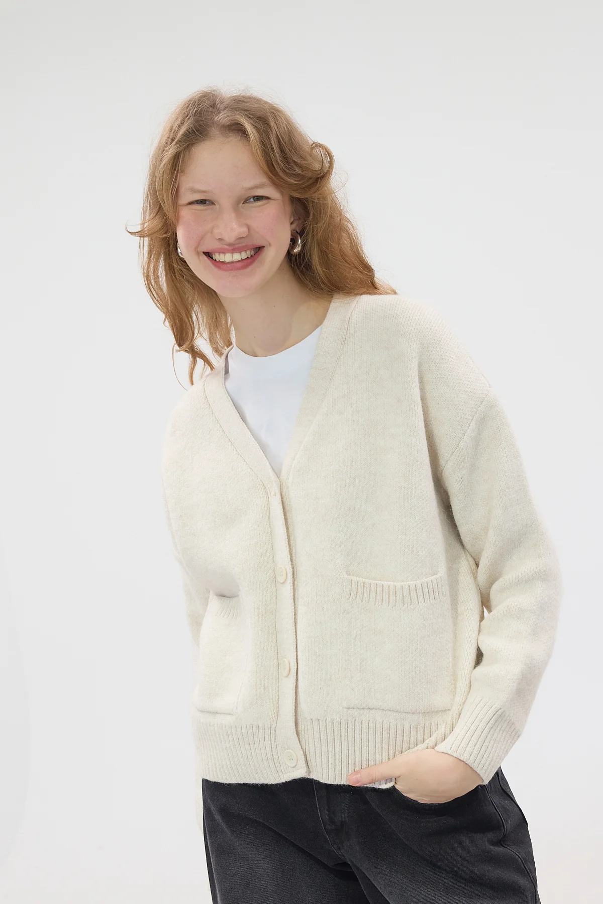Double Pocket Buttoned Knitwear Cardigan - Image 33