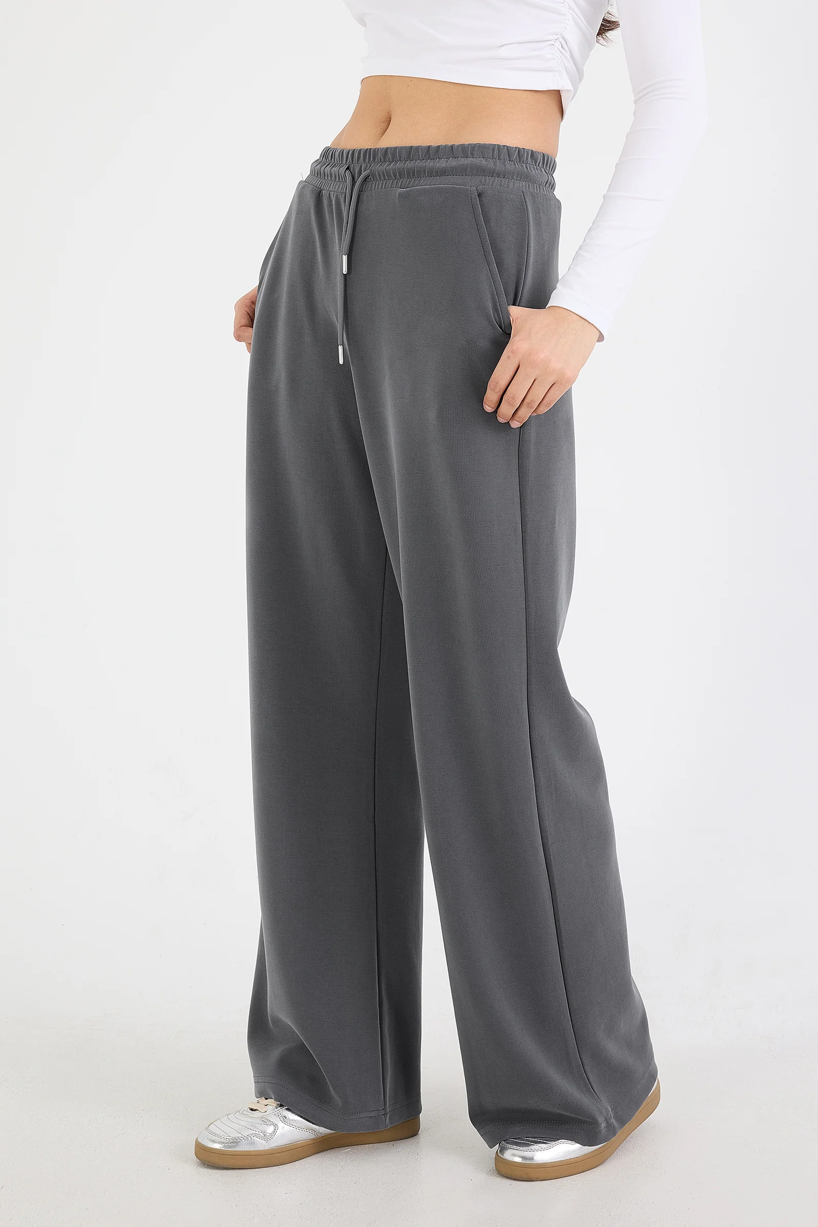 Elastic Waist Modal Sweatpants - Image 62