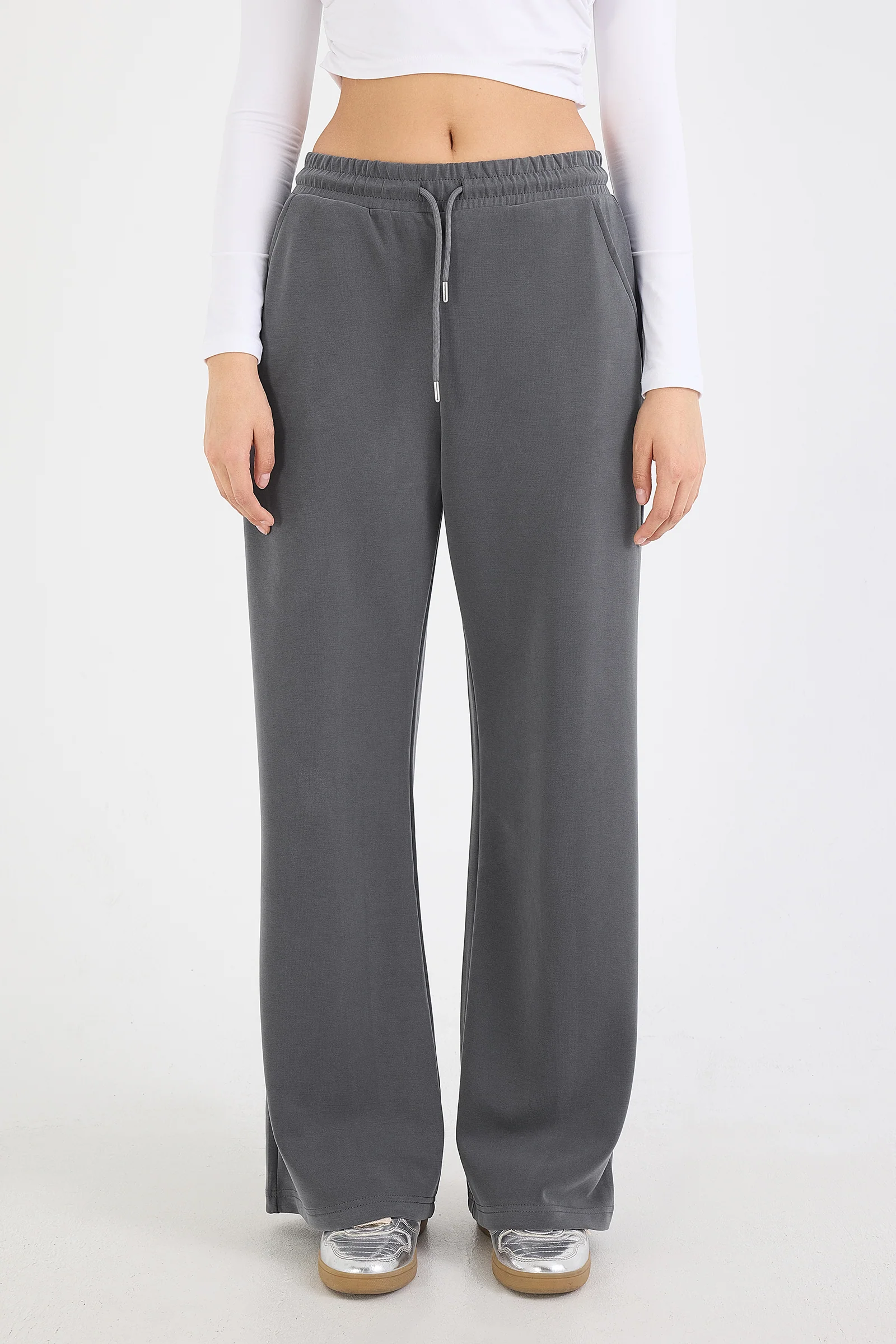 Elastic Waist Modal Sweatpants - Image 66