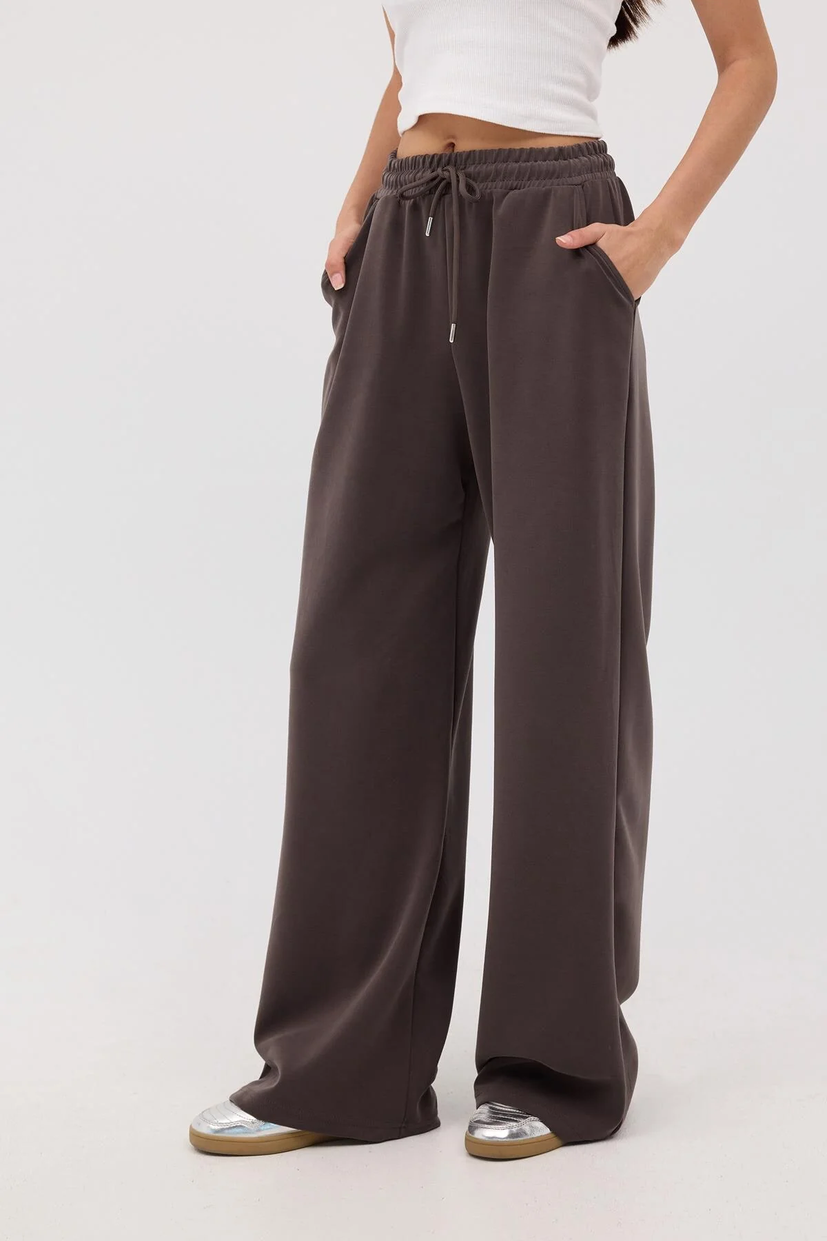 Elastic Waist Modal Sweatpants - Image 67