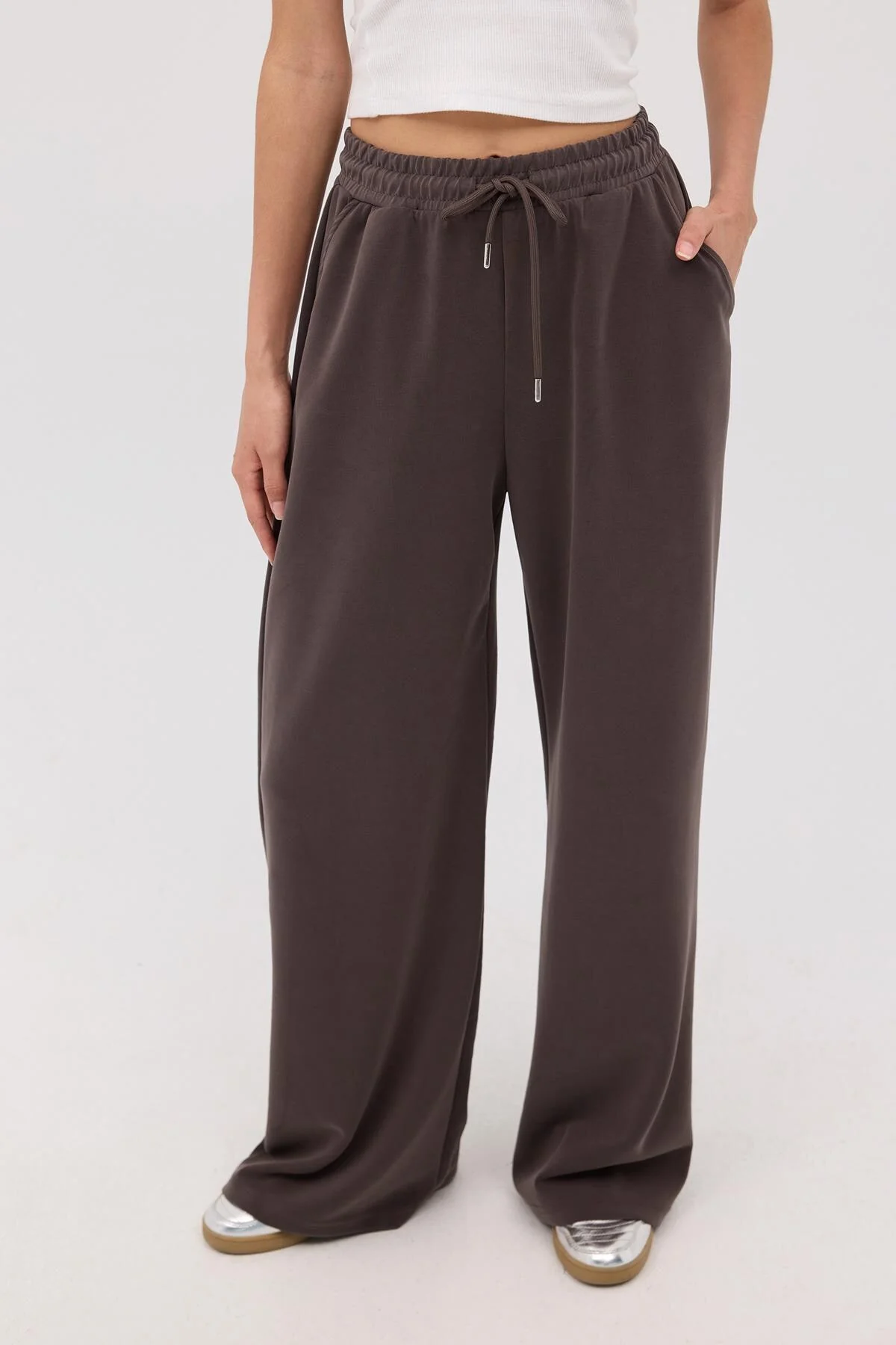 Elastic Waist Modal Sweatpants - Image 68