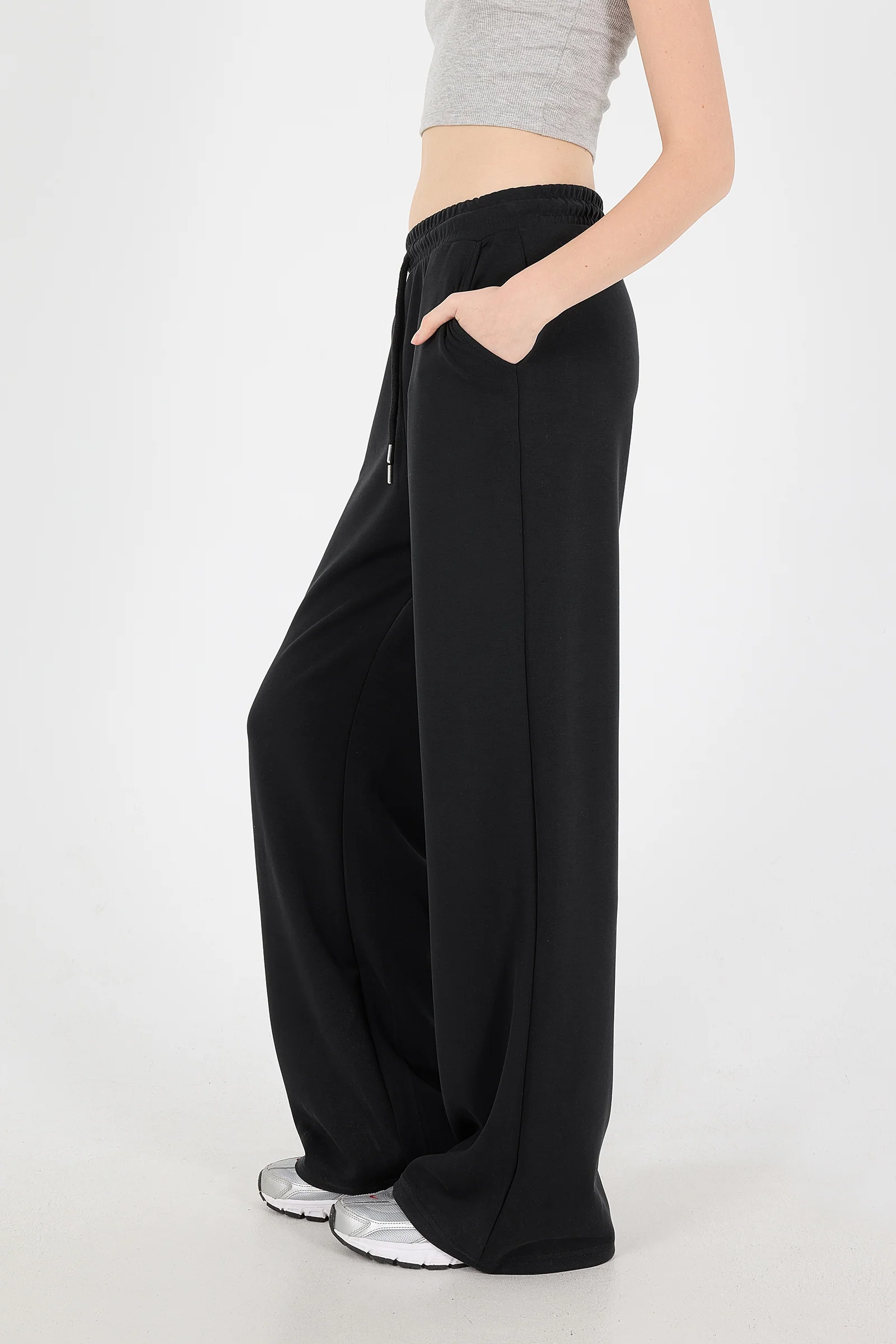 Elastic Waist Modal Sweatpants - Image 73