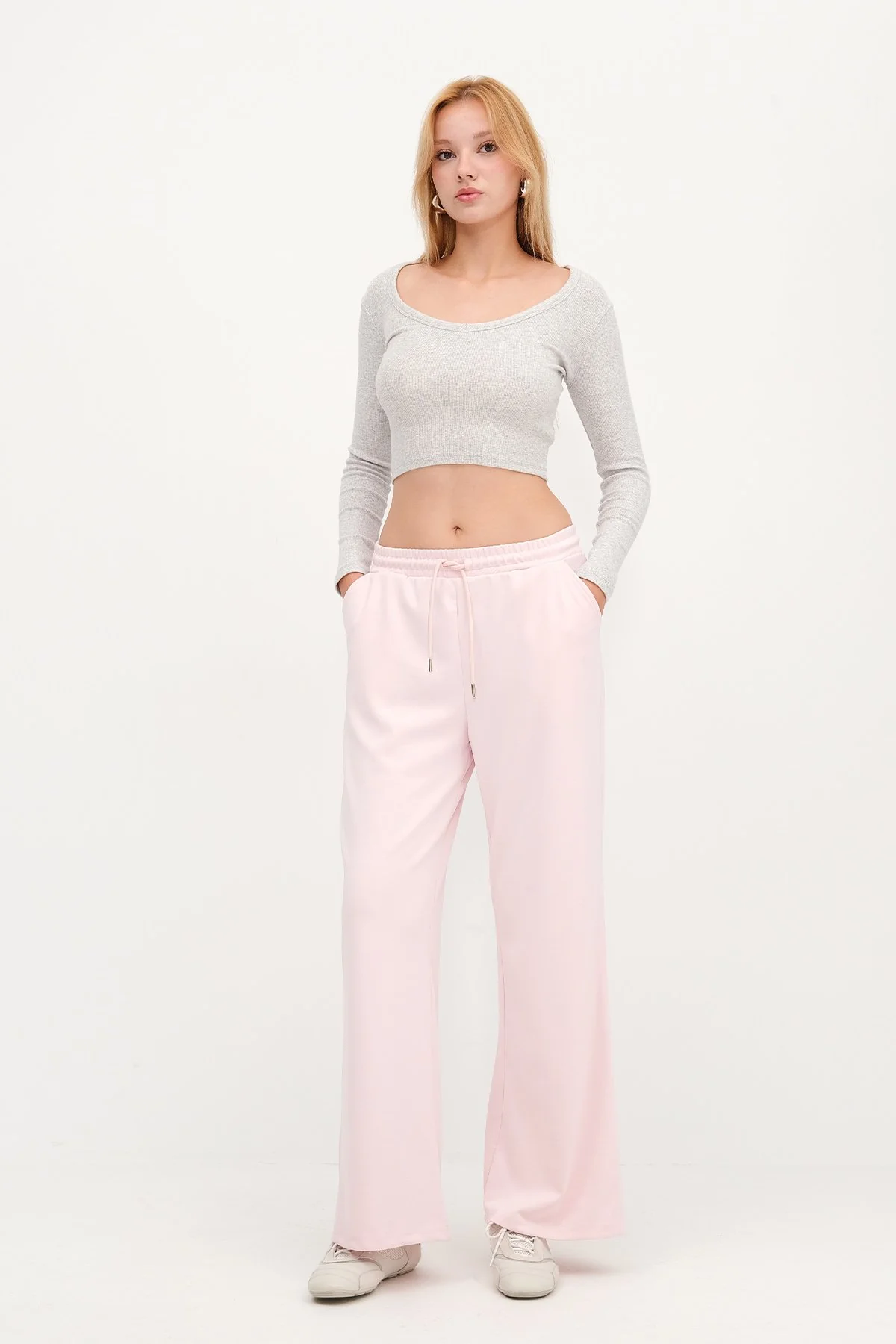 Elastic Waist Modal Sweatpants - Image 76
