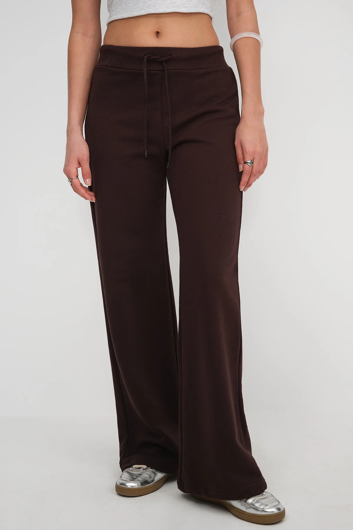 Elastic Waist Wide Leg Sweatpants - Image 28