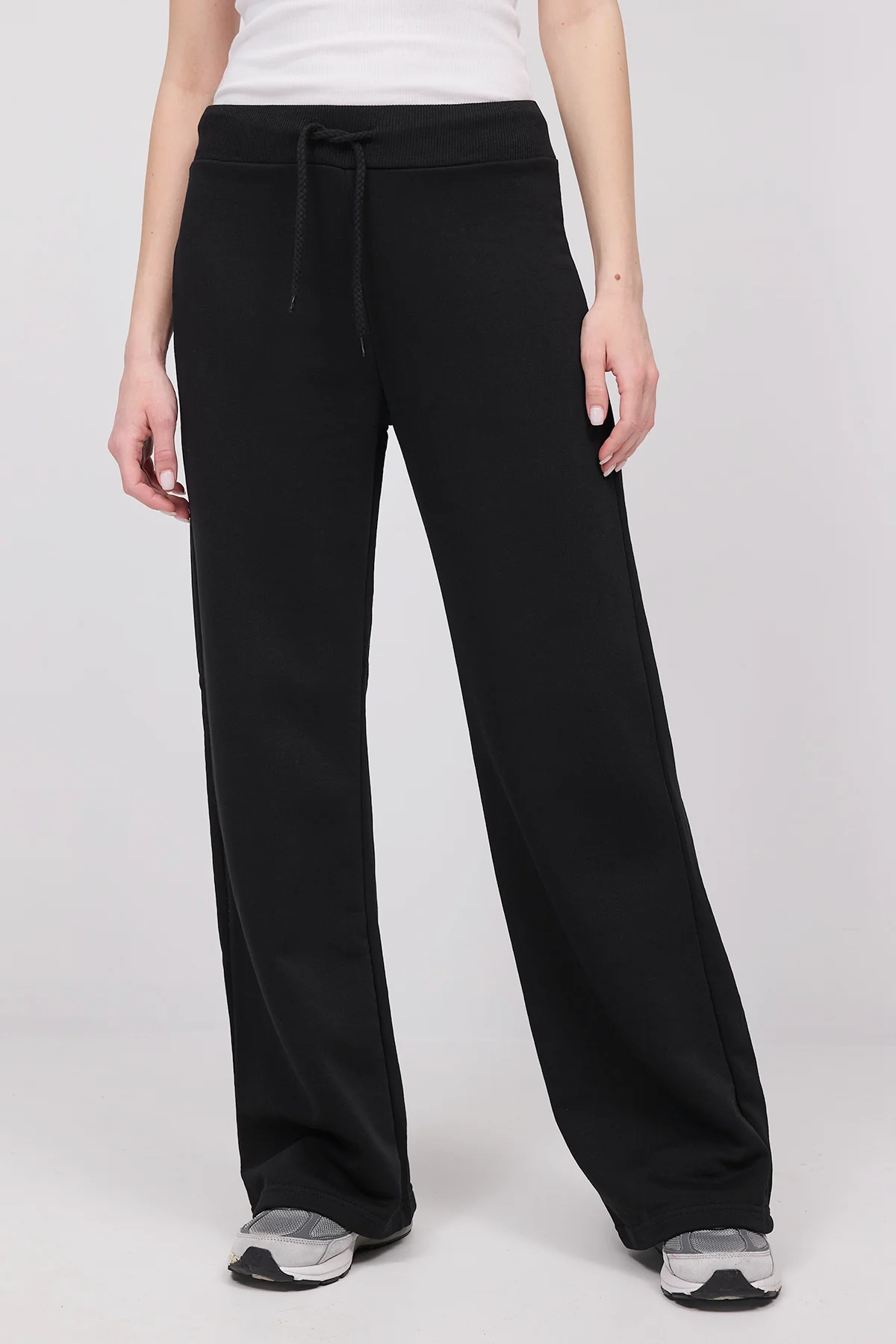Elastic Waist Wide Leg Sweatpants - Image 37