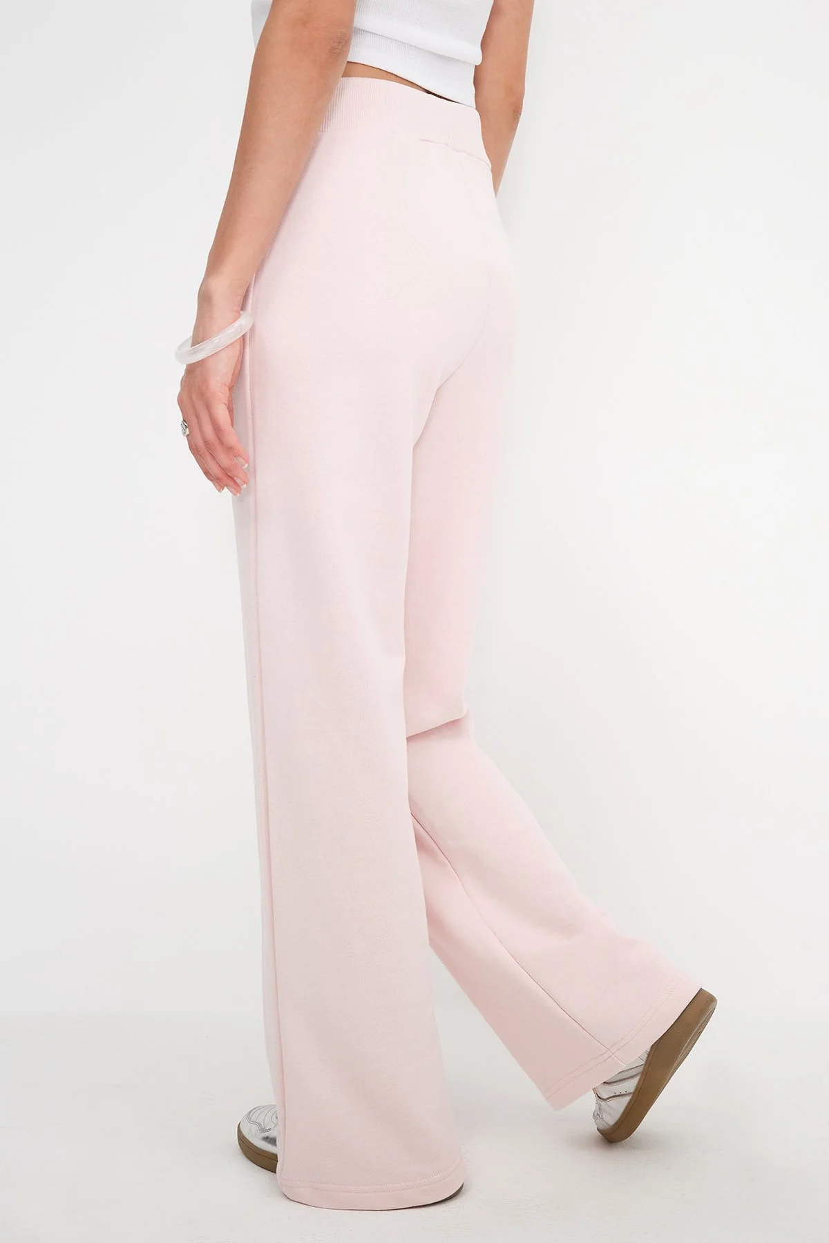 Elastic Waist Wide Leg Sweatpants - Image 46