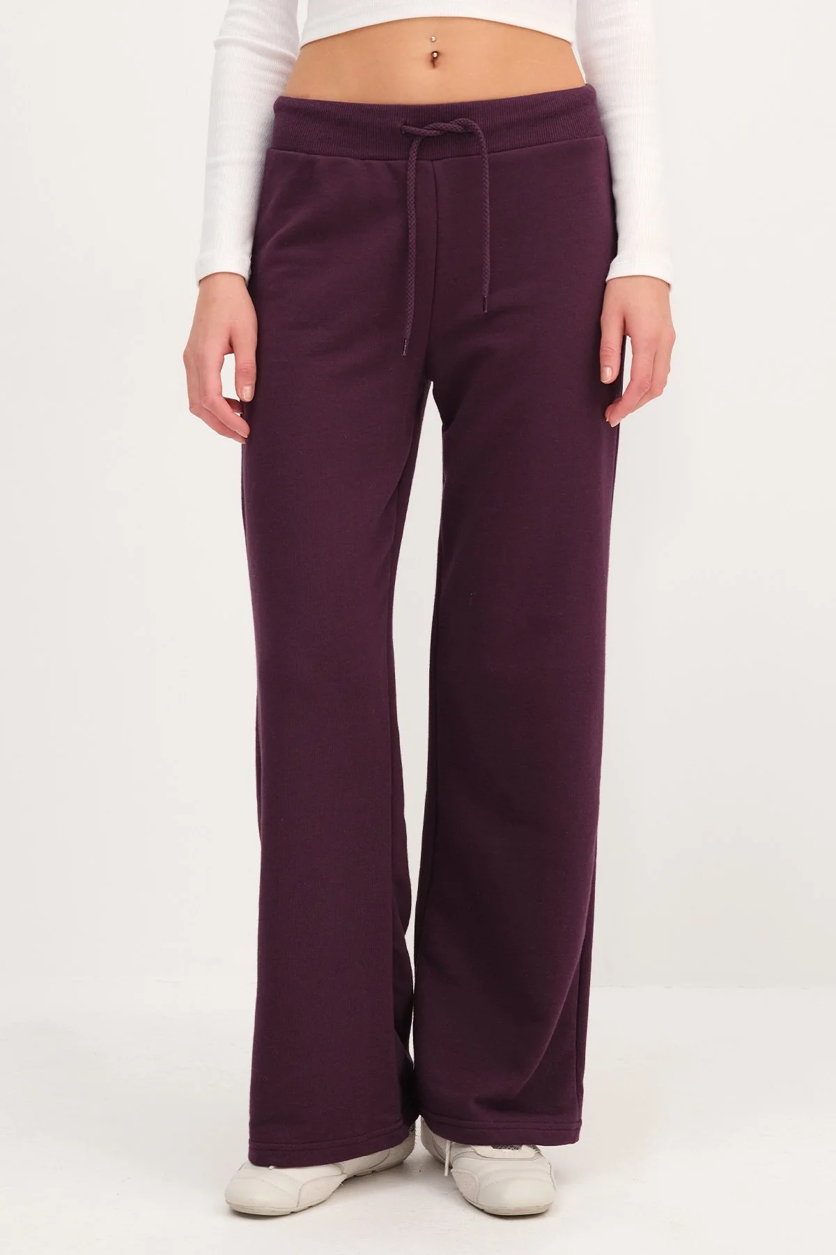 Elastic Waist Wide Leg Sweatpants - Image 55