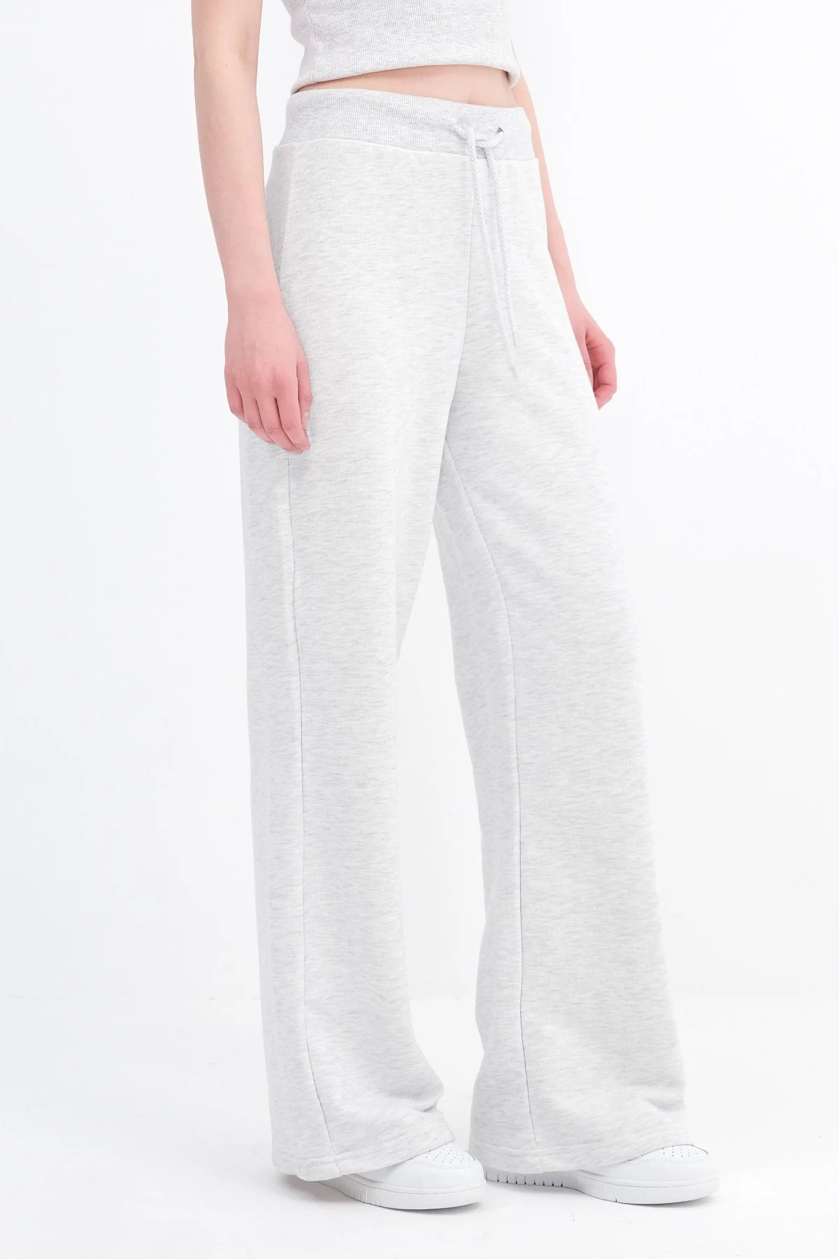 Elastic Waist Wide Leg Sweatpants - Image 67