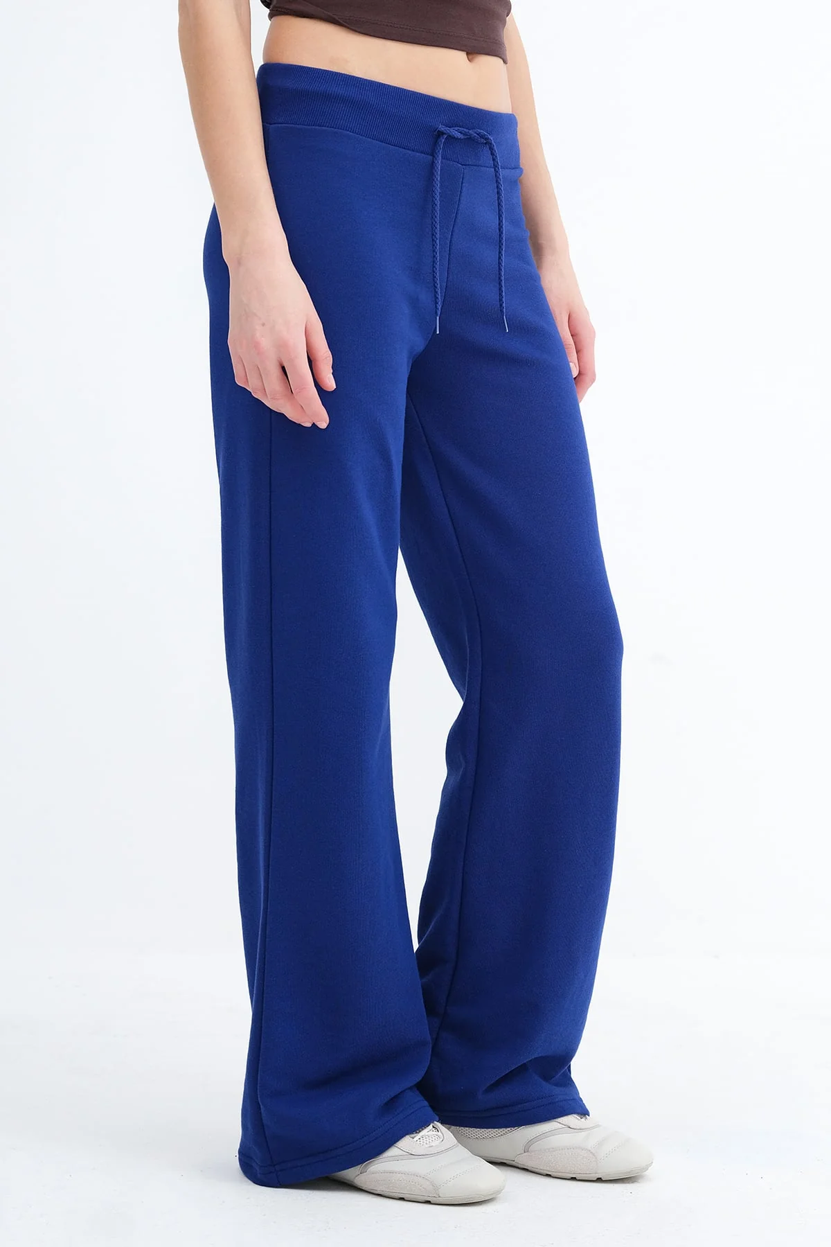 Elastic Waist Wide Leg Sweatpants - Image 7