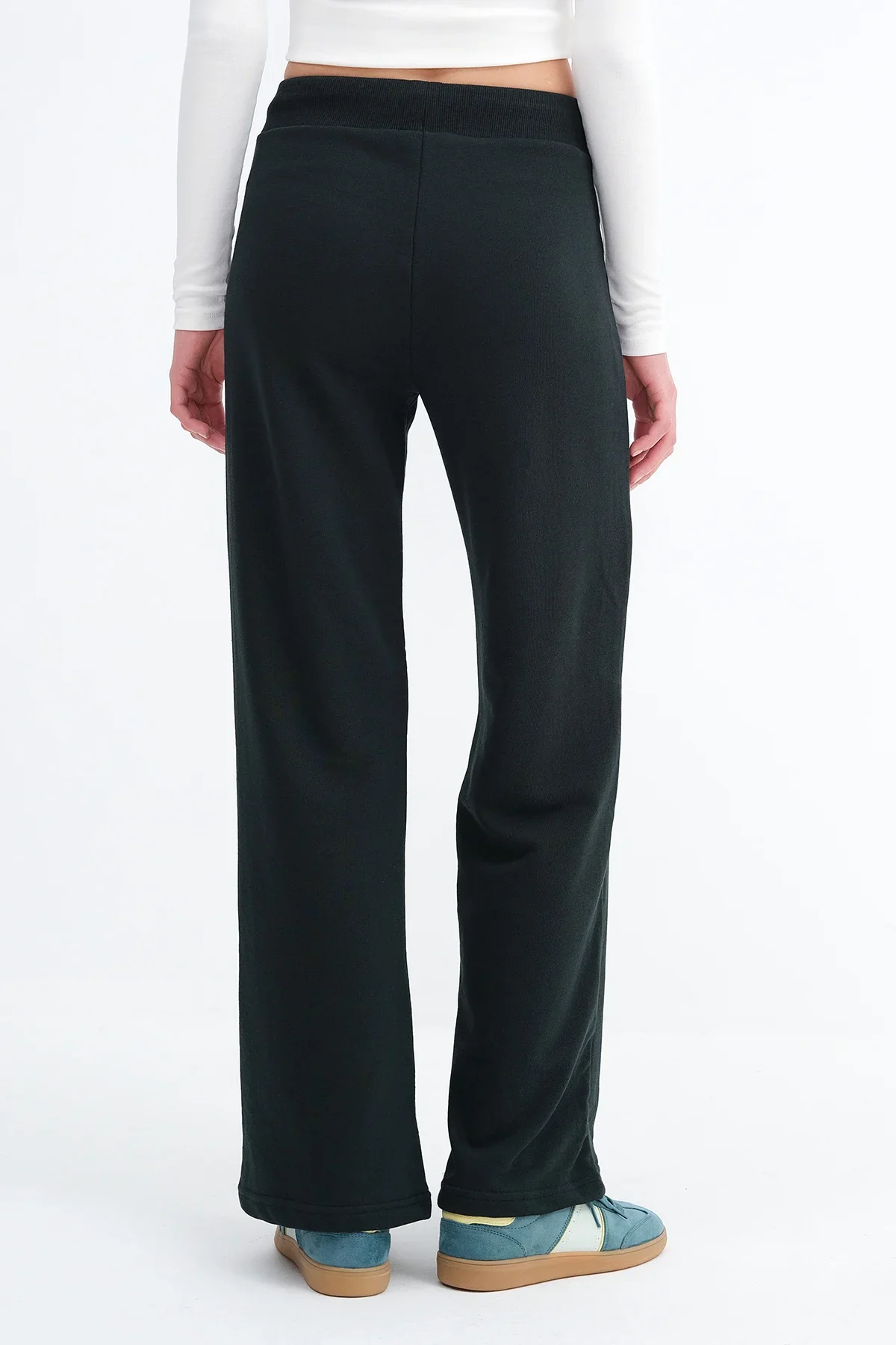 Elastic Waist Wide Leg Sweatpants - Image 77