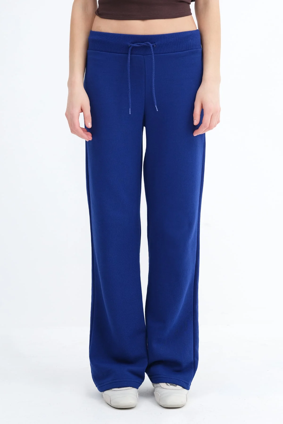 Elastic Waist Wide Leg Sweatpants - Image 9