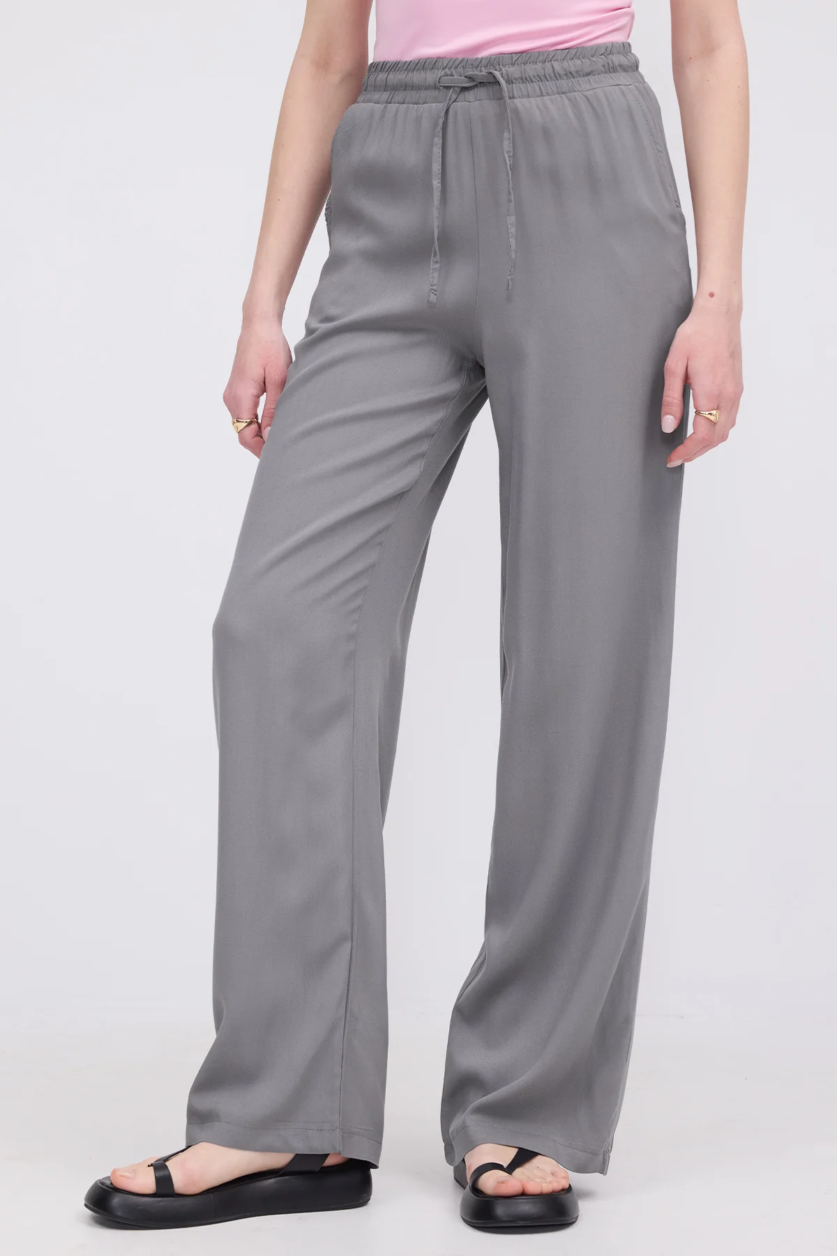 Front Tie Wide Leg Pants - Image 24