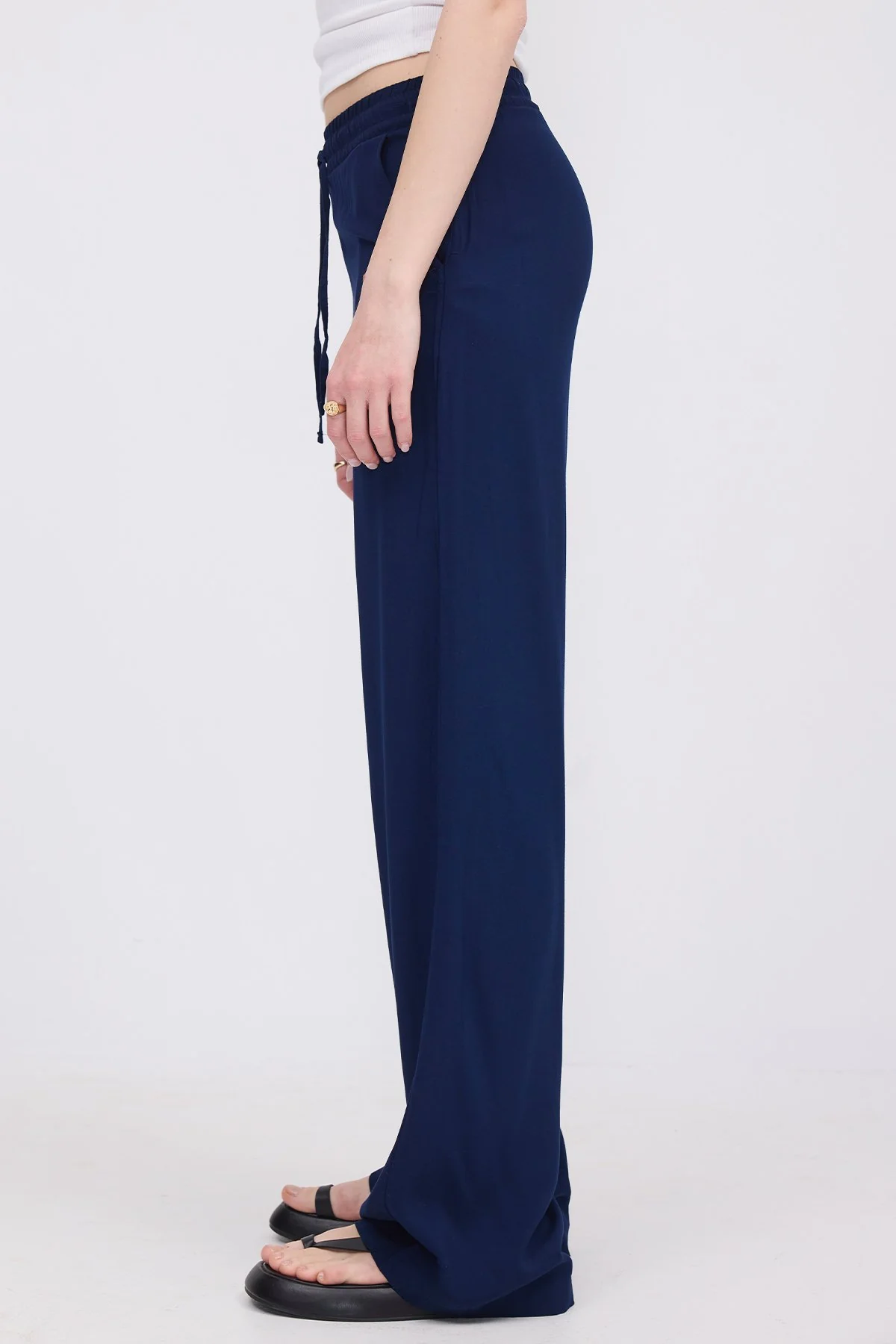 Front Tie Wide Leg Pants - Image 28