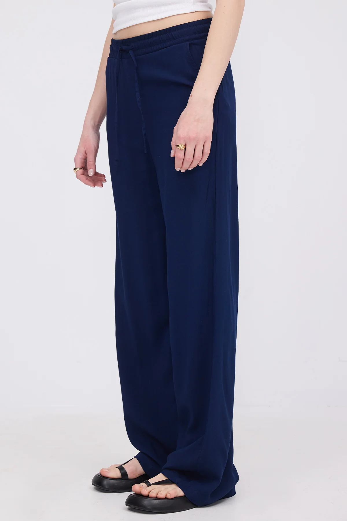 Front Tie Wide Leg Pants - Image 30