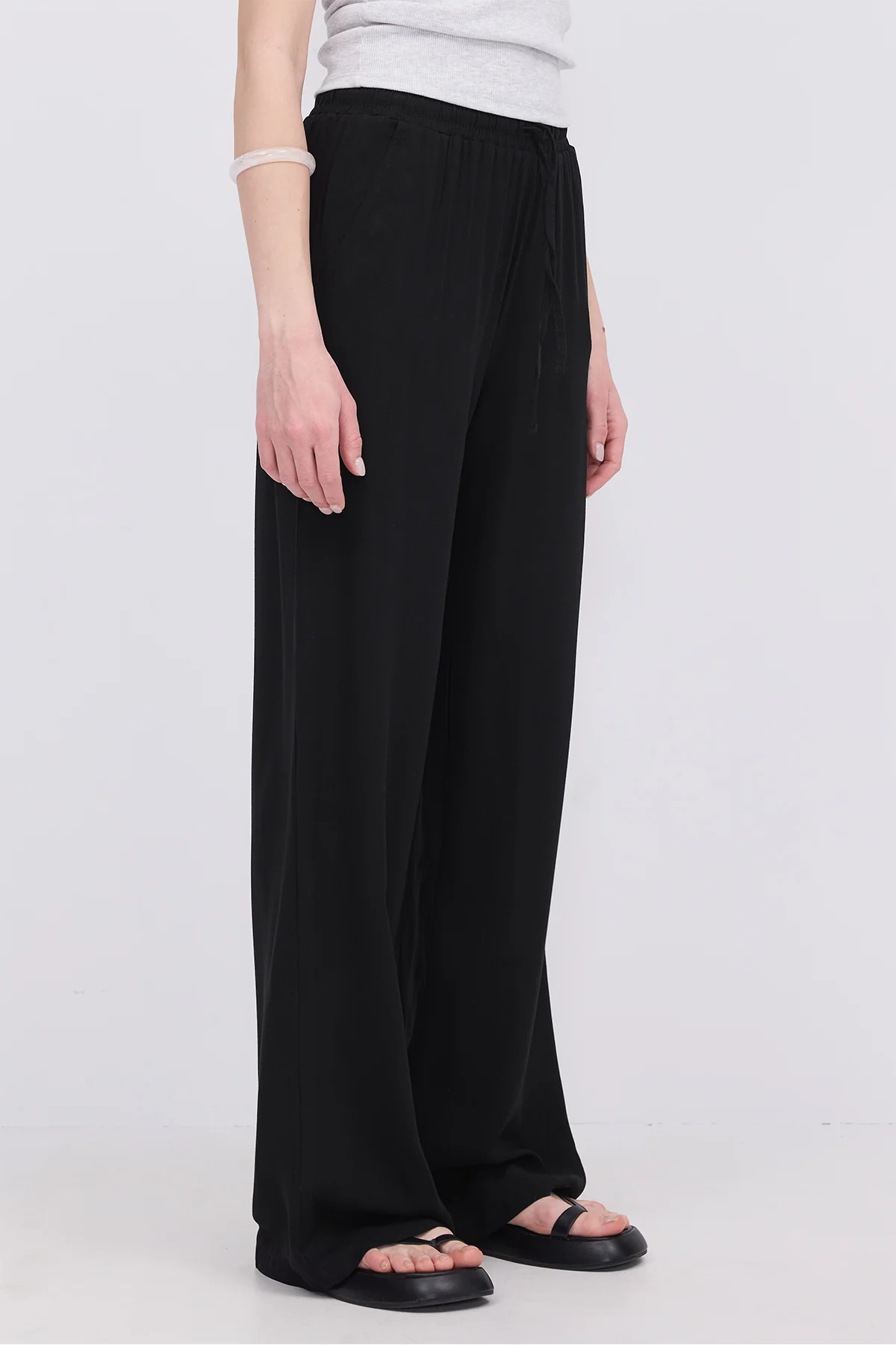 Front Tie Wide Leg Pants - Image 32