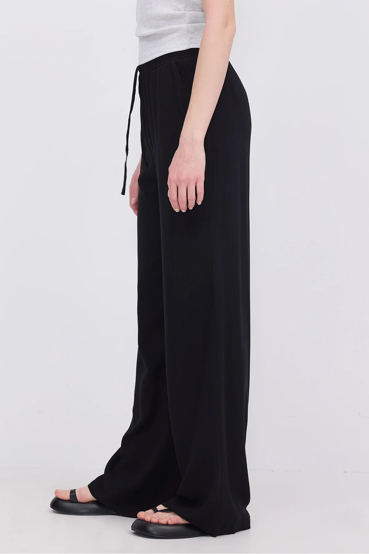 Front Tie Wide Leg Pants - Image 34