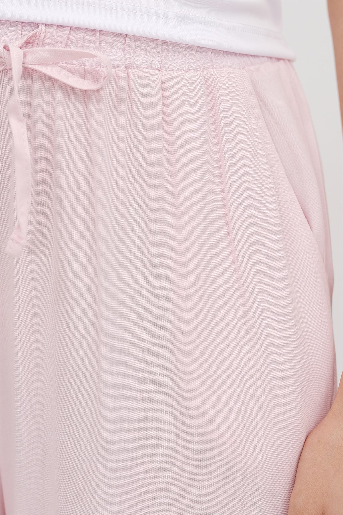 Front Tie Wide Leg Pants - Image 9