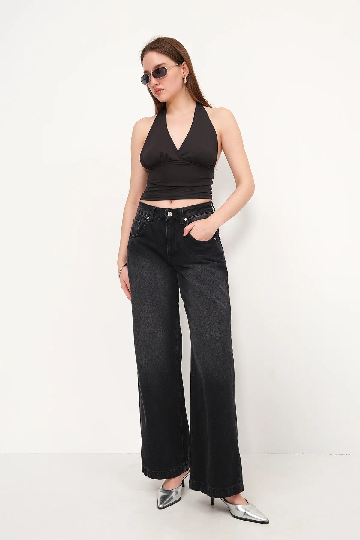Halter Neck Crop Blouse - Image 30