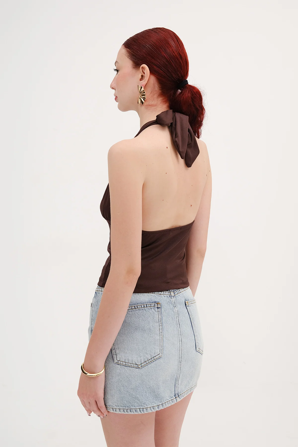 Halter Neck Crop Blouse - Image 5