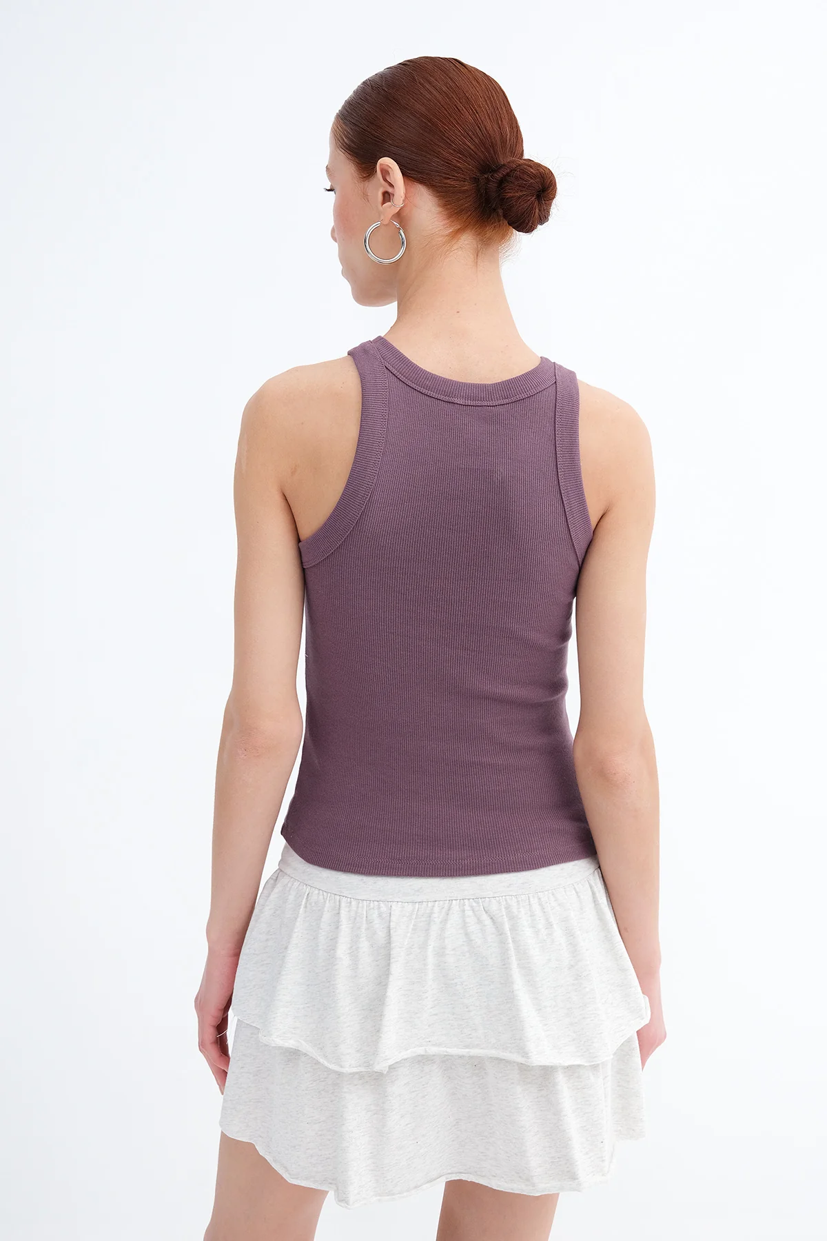 Halter Neck Top With Ribbed - Image 11