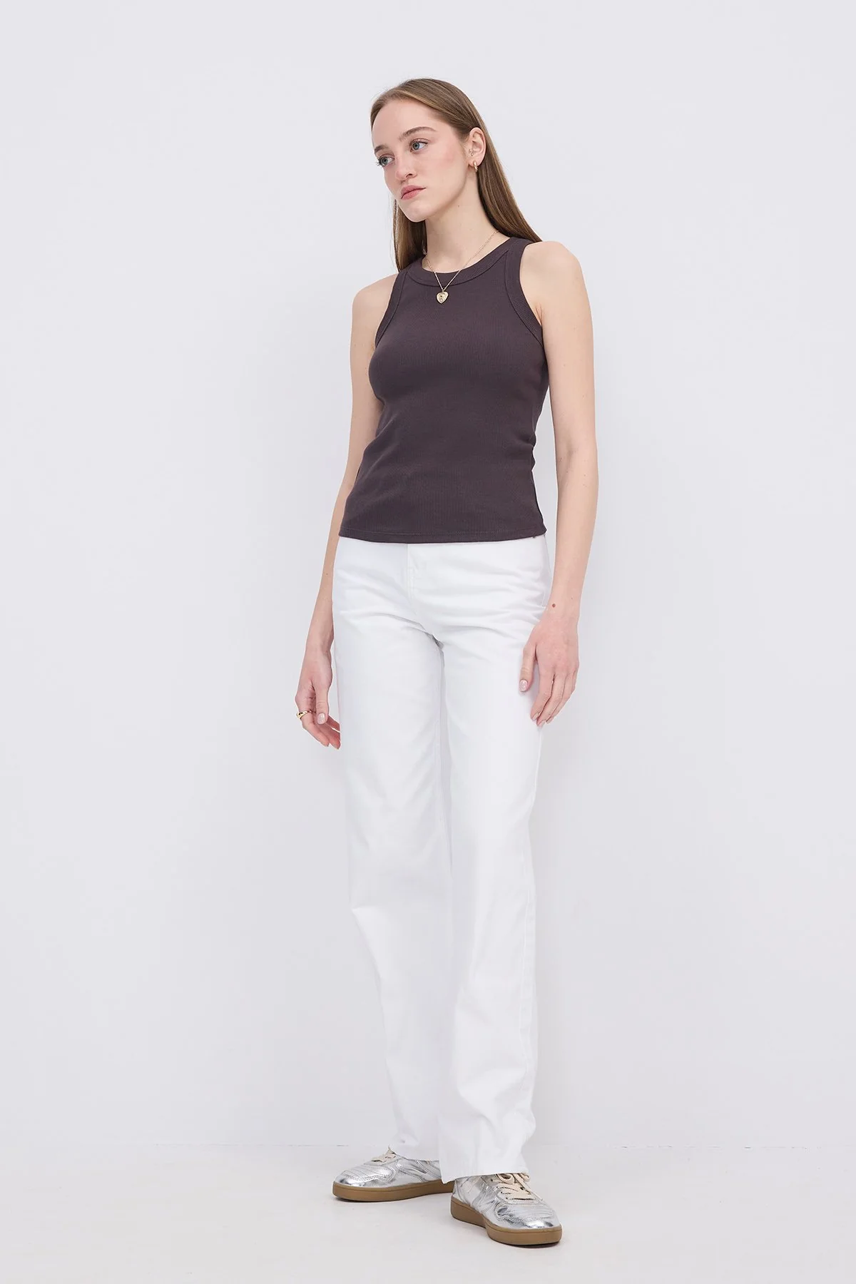Halter Neck Top With Ribbed - Image 25
