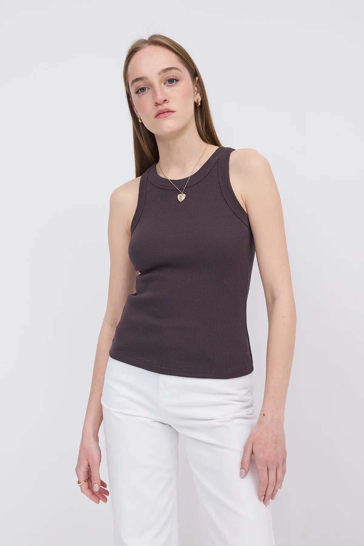Halter Neck Top With Ribbed - Image 26