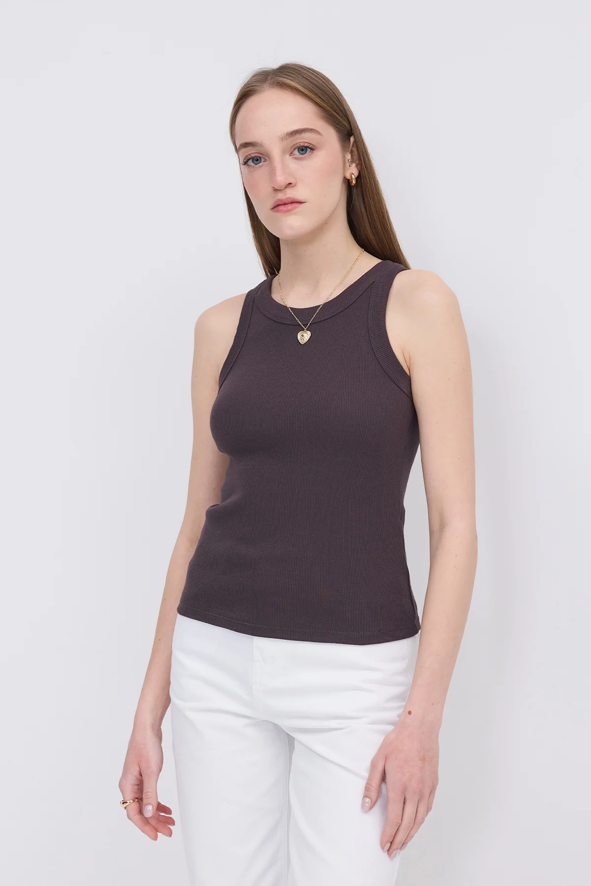 Halter Neck Top With Ribbed - Image 30