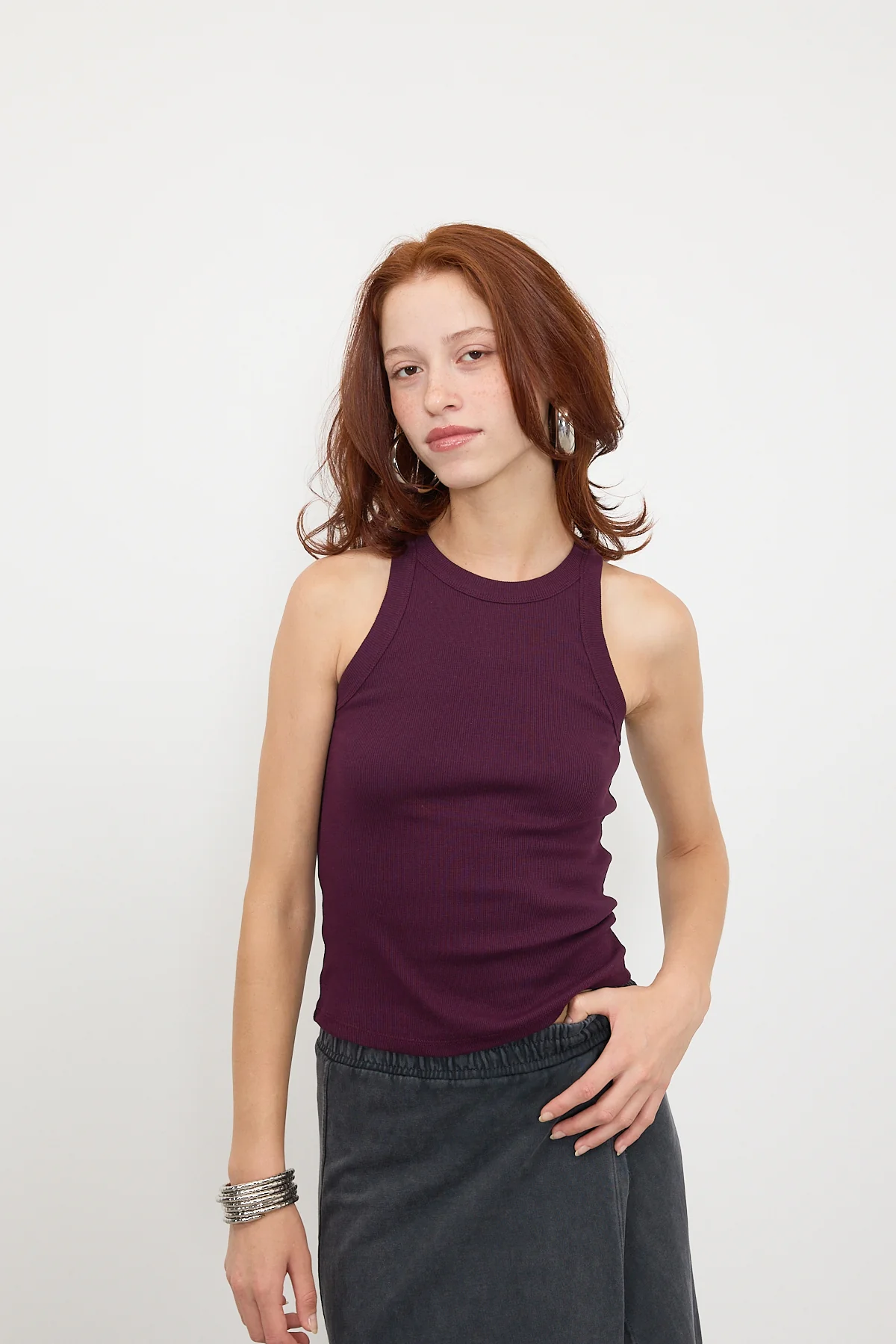 Halter Neck Top With Ribbed - Image 45