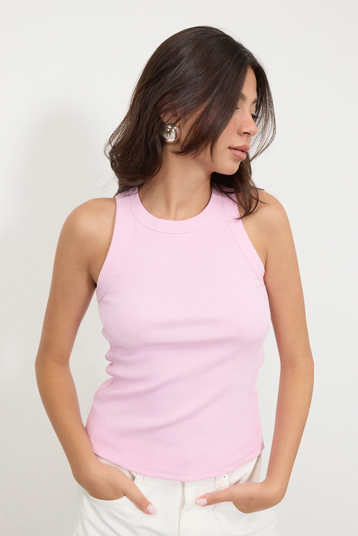 Halter Neck Top With Ribbed - Image 51