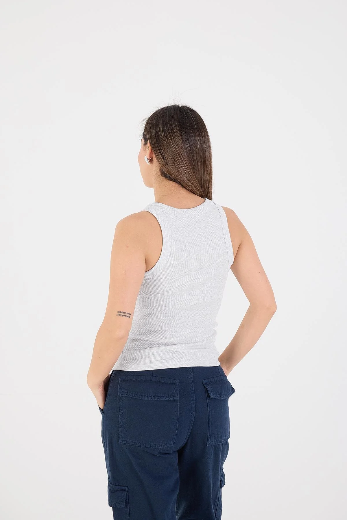 Halter Neck Top With Ribbed - Image 70